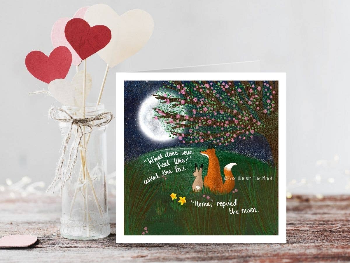 Fox Under The Moon - "Home" Relationship & New Home Card by Fox Under The Moon: Individual cello wrapping
