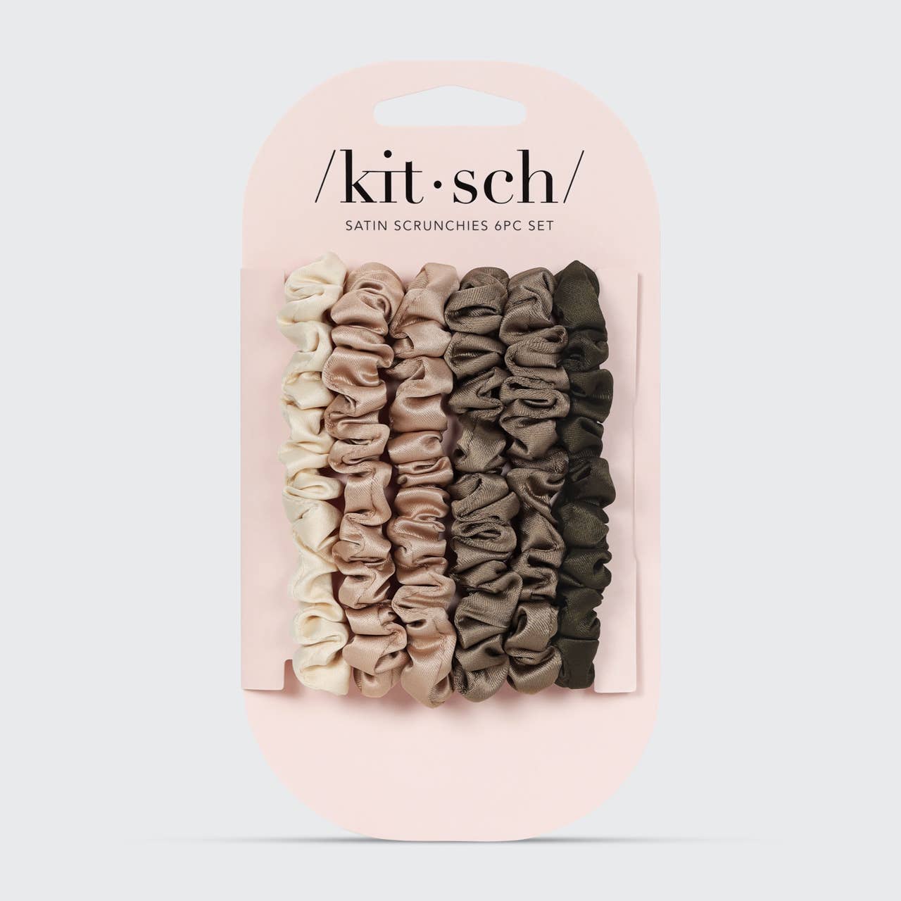 Eucalyptus | Ultra Petite Satin Scrunchies | 6pcs