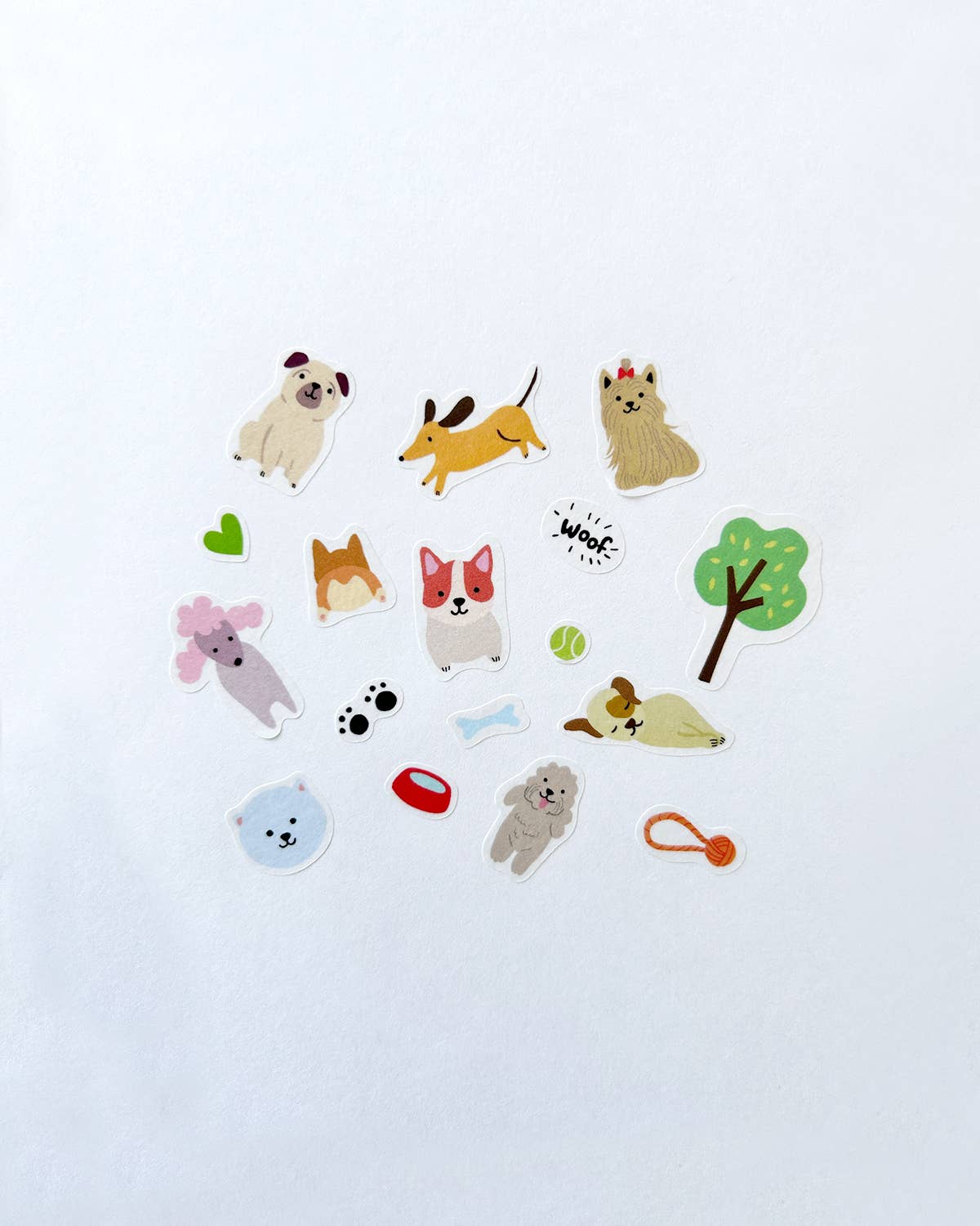 Girl of All Work - Dogs Jumble Washi Stickers