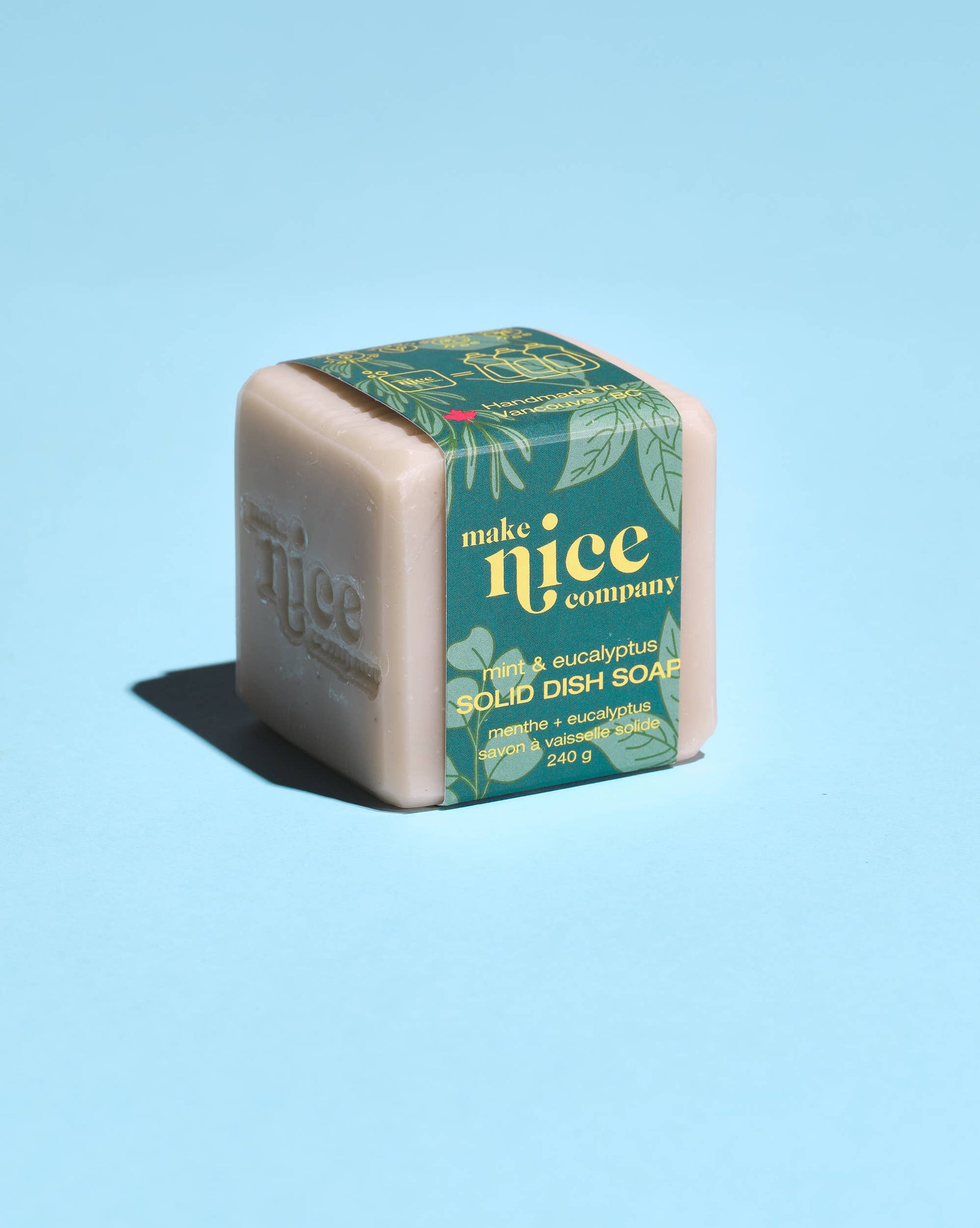 Mint + Eucalyptus Solid Dish Soap
