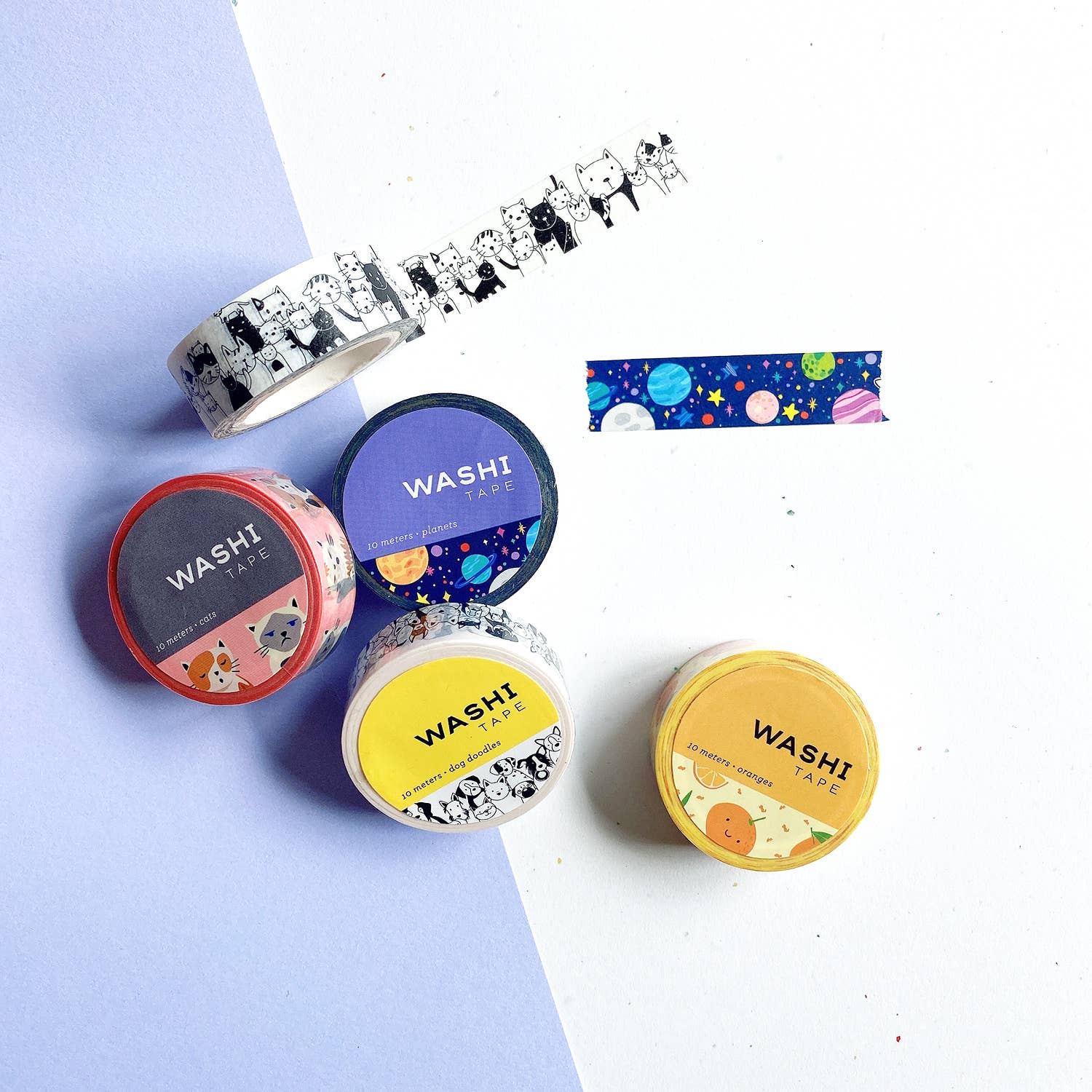 Girl of All Work - Cat Doodles Washi Tape