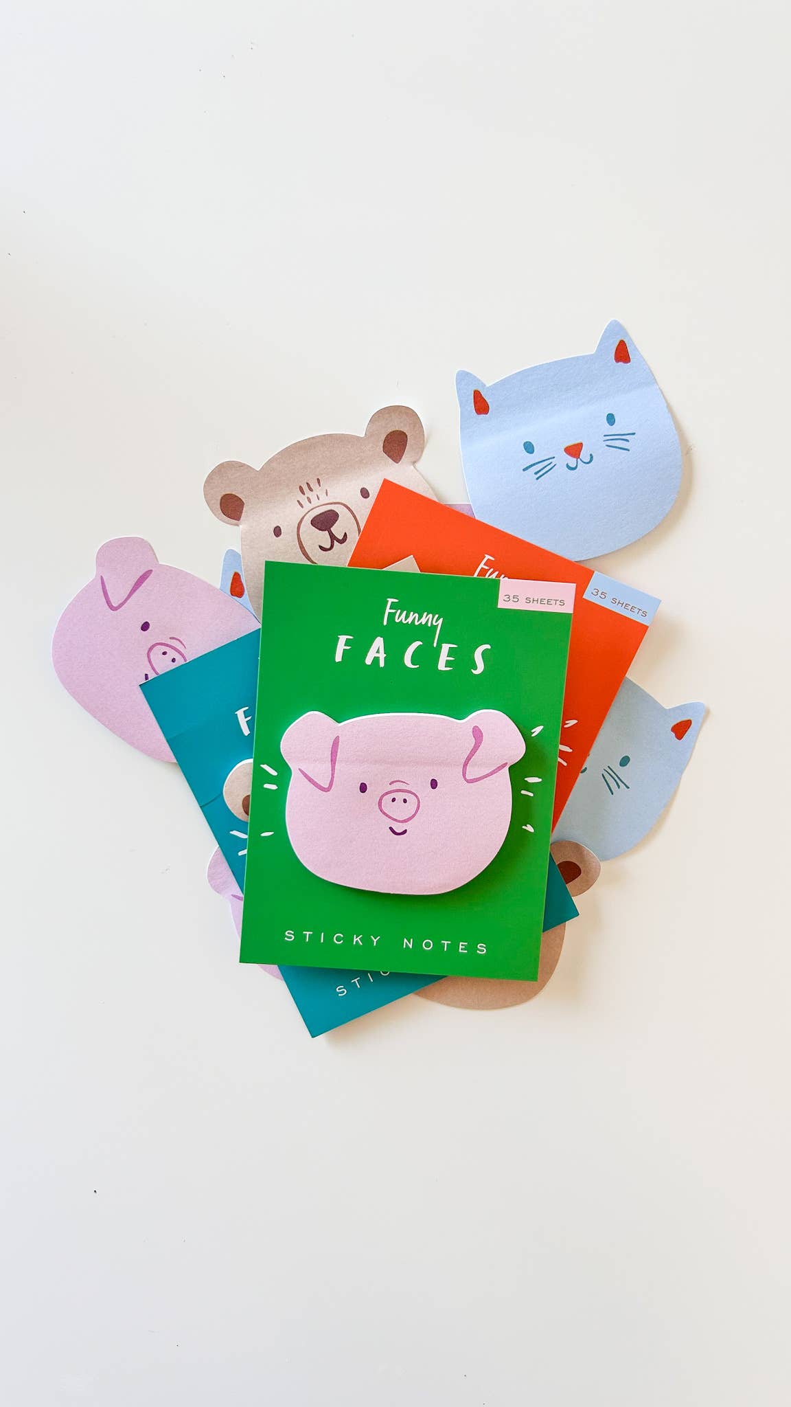 Girl of All Work - French Bulldog Funny Faces Sticky Notes