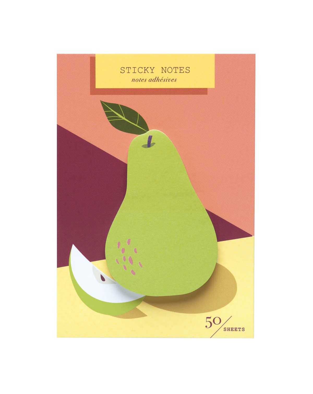 Girl of All Work - Pear Die Cut Single Sticky Notes