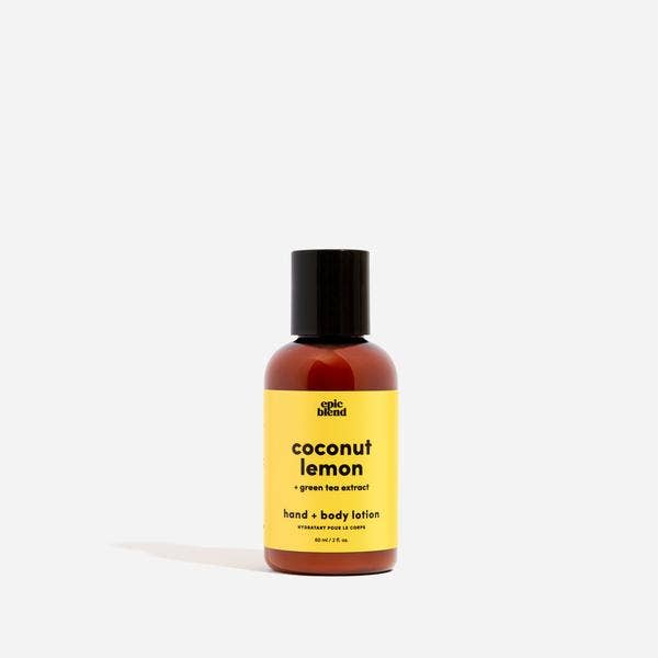 Coconut Lemon Hand and Body Lotion Vegan: 8oz