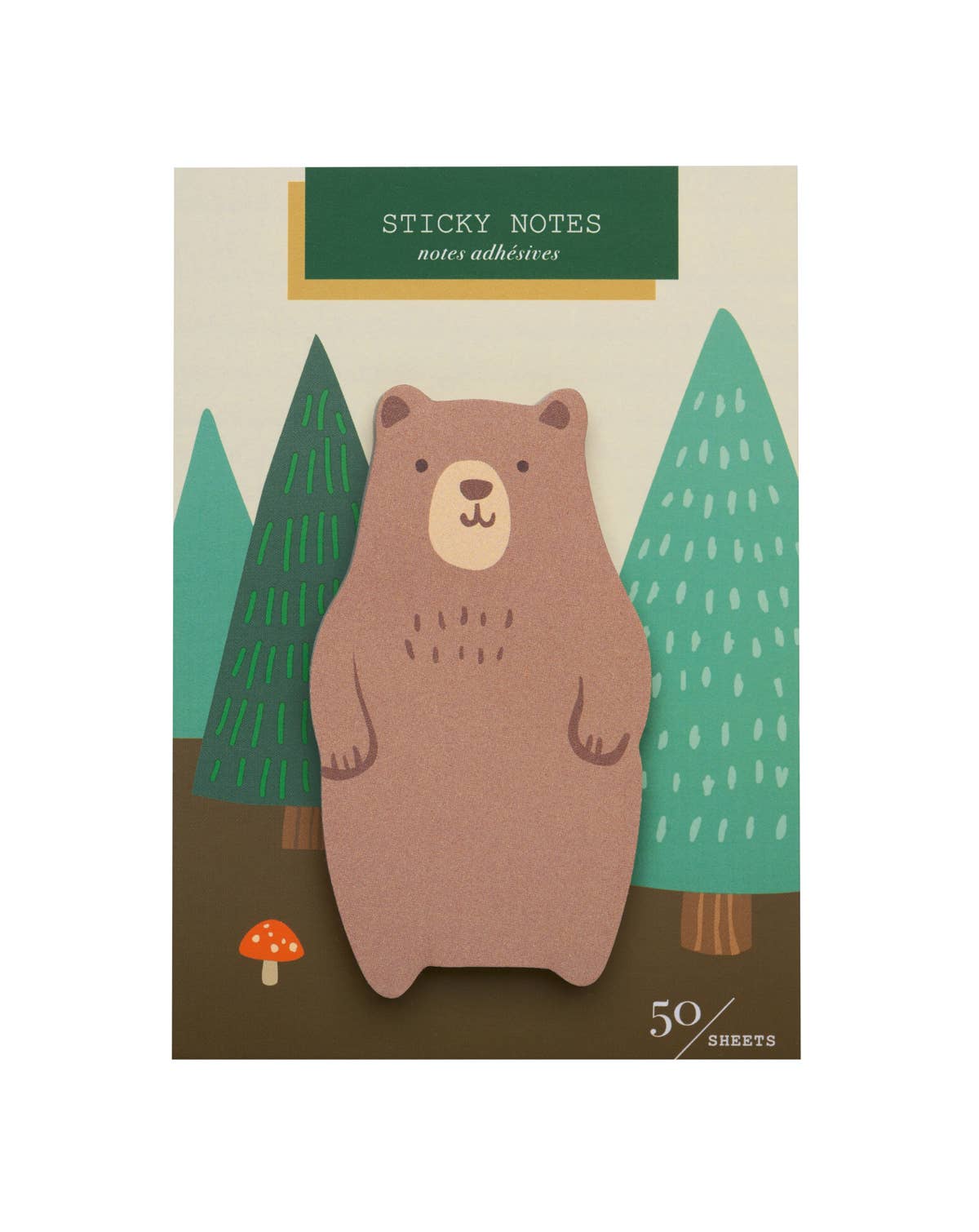 Girl of All Work - Bear Die Cut Single Sticky Notes