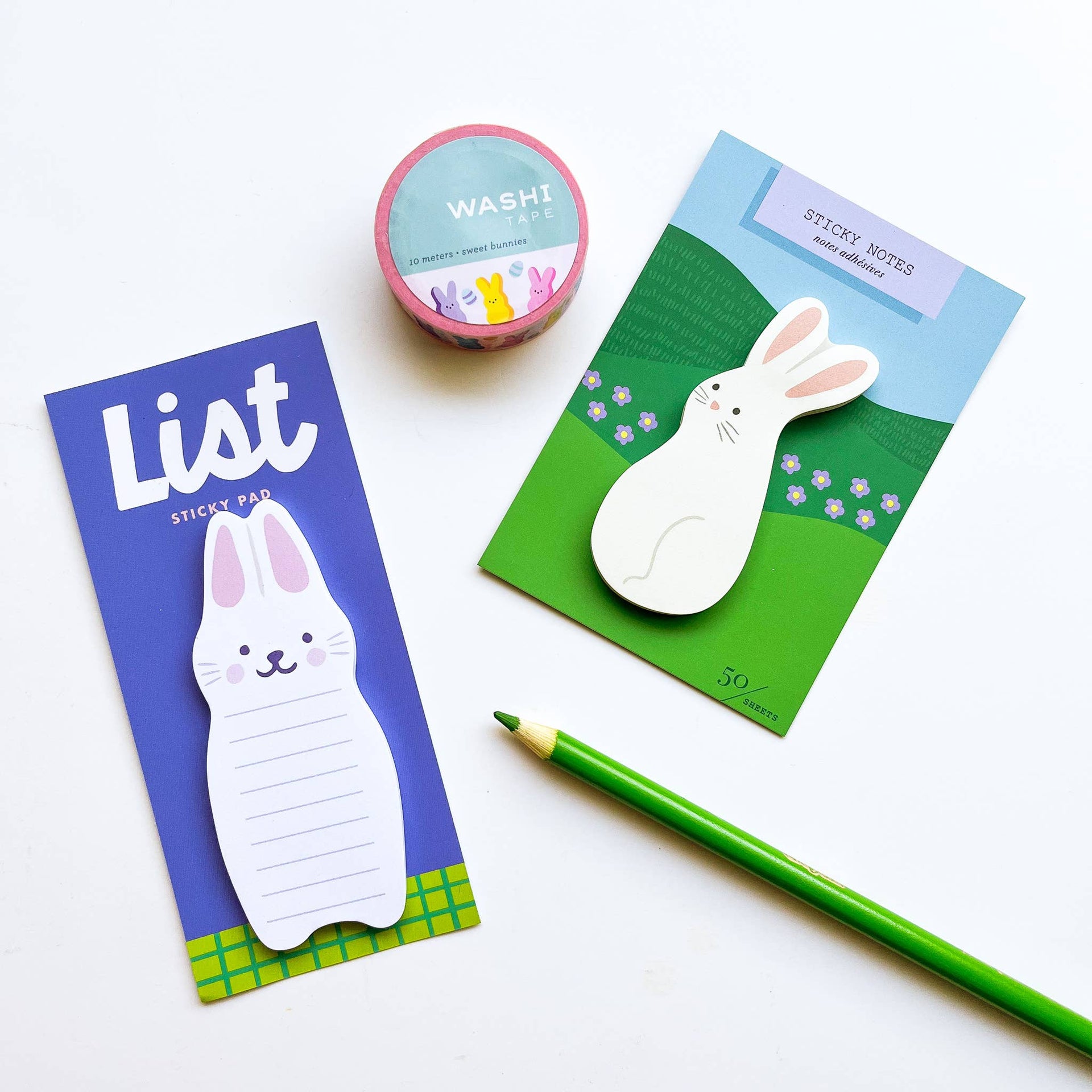 Girl of All Work - Bunny Die Cut Sticky Notes