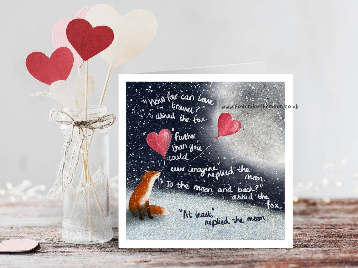 'To The Moon & Back' Greeting Card