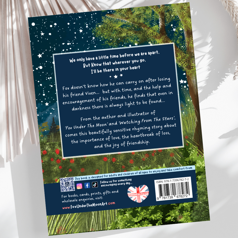 Fox Under The Moon - 'The Longest Night' Paperback Book + bookmark