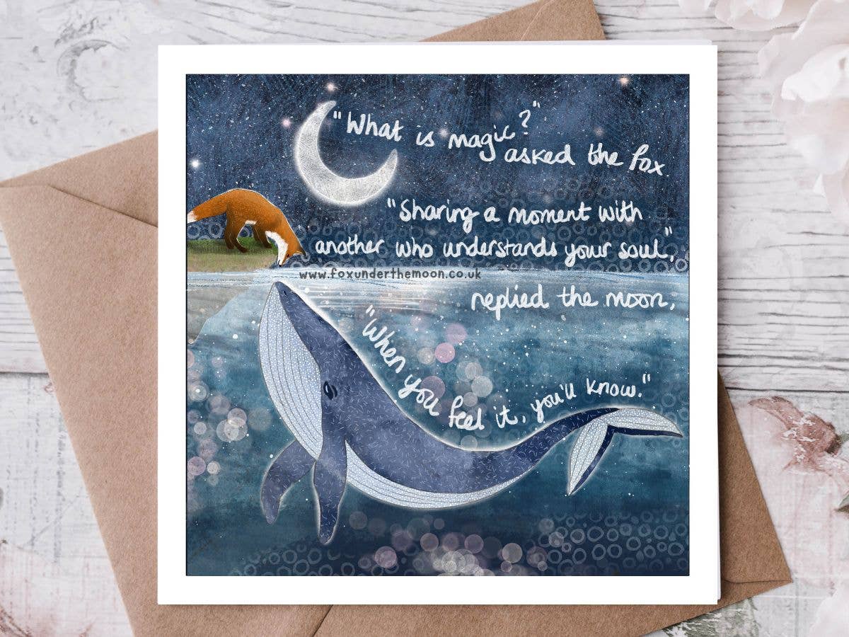 Fox Under The Moon - "Soul Mates" Anniversary & Love Card by Fox Under The Moon: Individual cello wrapping