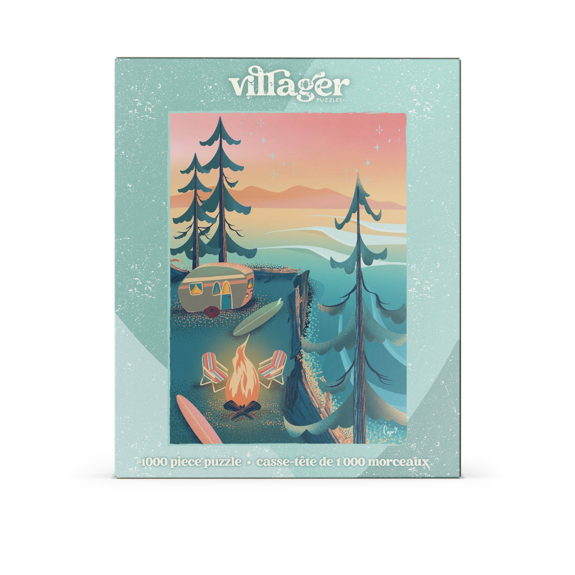 Villager Puzzles - Coastal Camping 1000-Piece Puzzle | Designed in BC Canada
