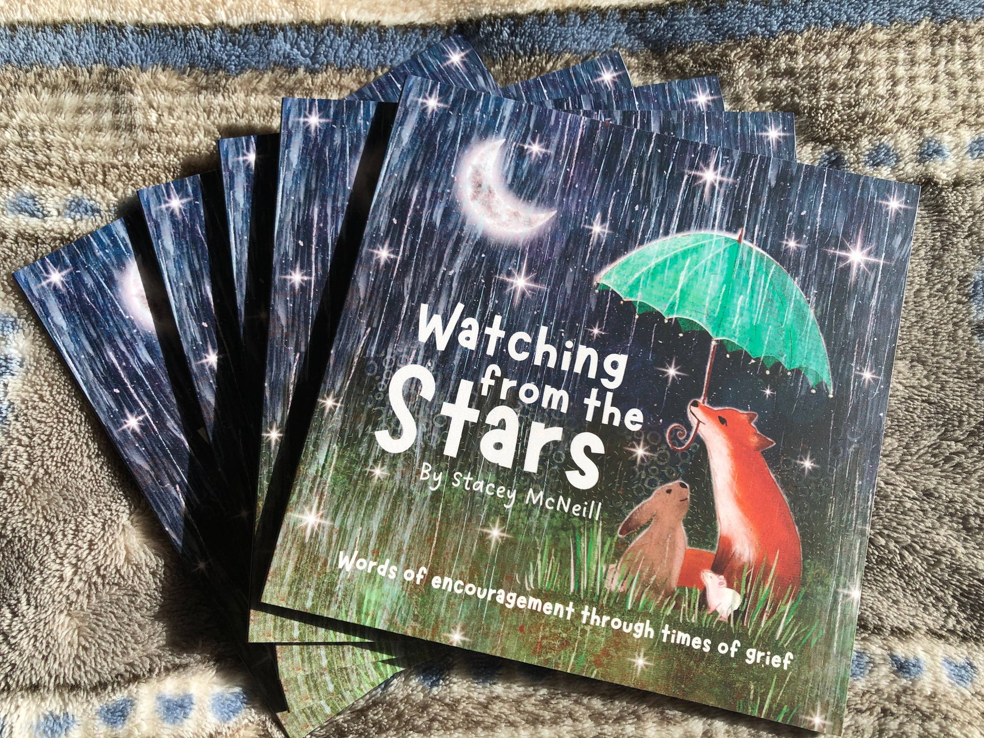 Fox Under The Moon - 'Watching From The Stars' Mini Book by Stacey McNeill