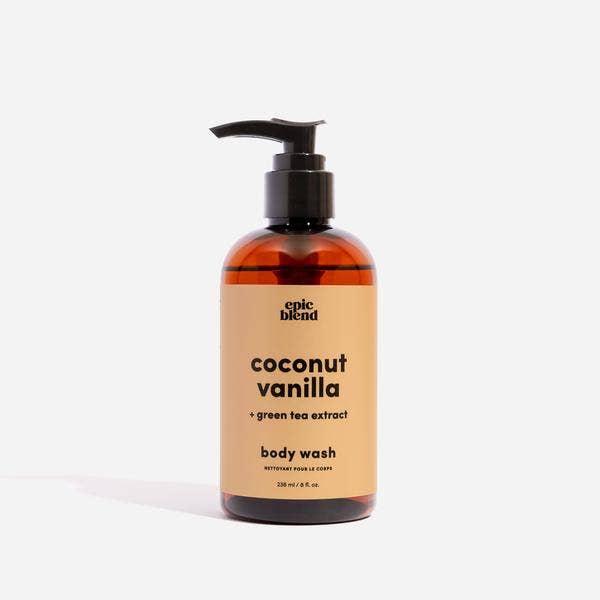 Coconut Vanilla Body Wash Vegan: 8oz
