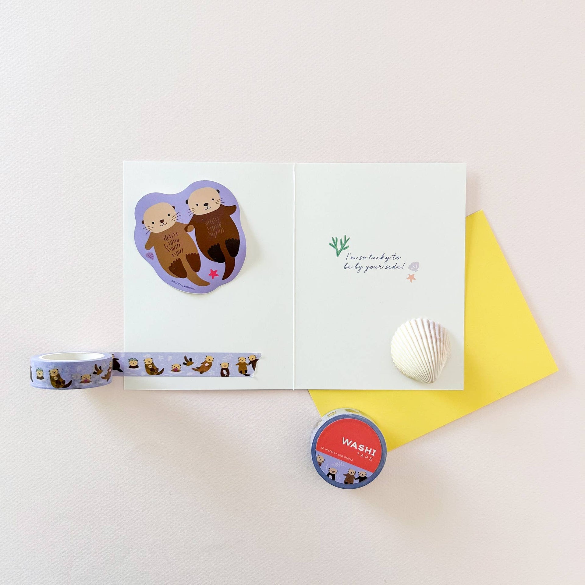 Girl of All Work - Sea Otters Washi Tape
