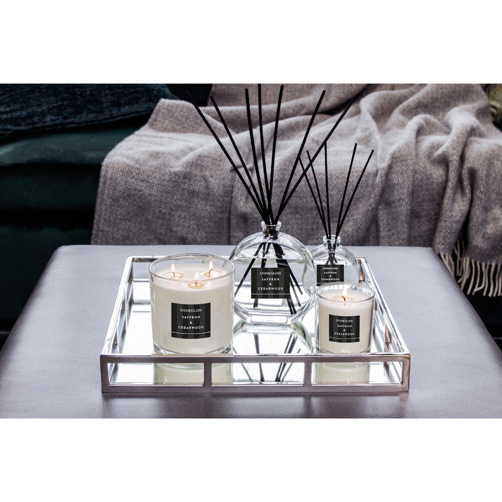 Saffron & Cedarwood Scented Candle | Modern Classics