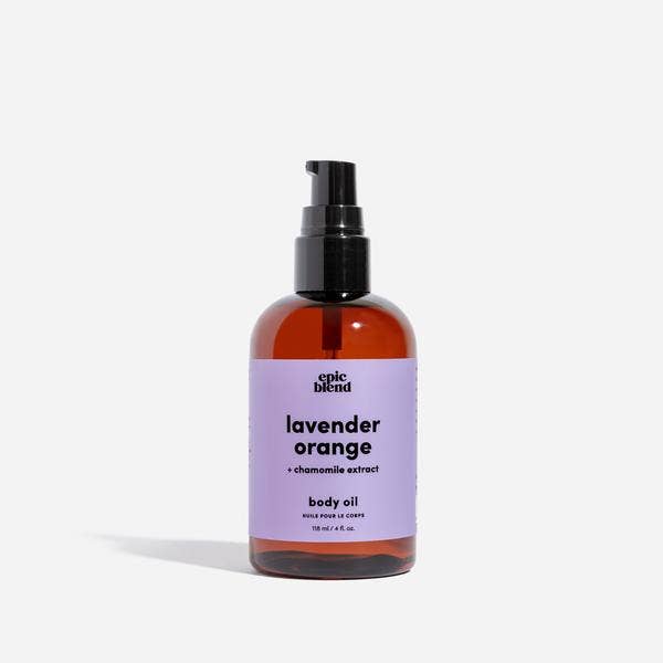 Lavender Orange Body Oil Vegan: 4oz