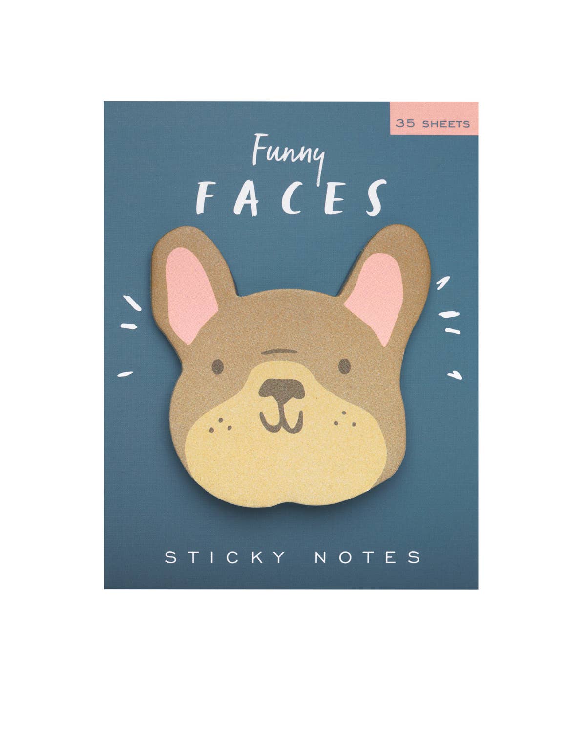Girl of All Work - French Bulldog Funny Faces Sticky Notes