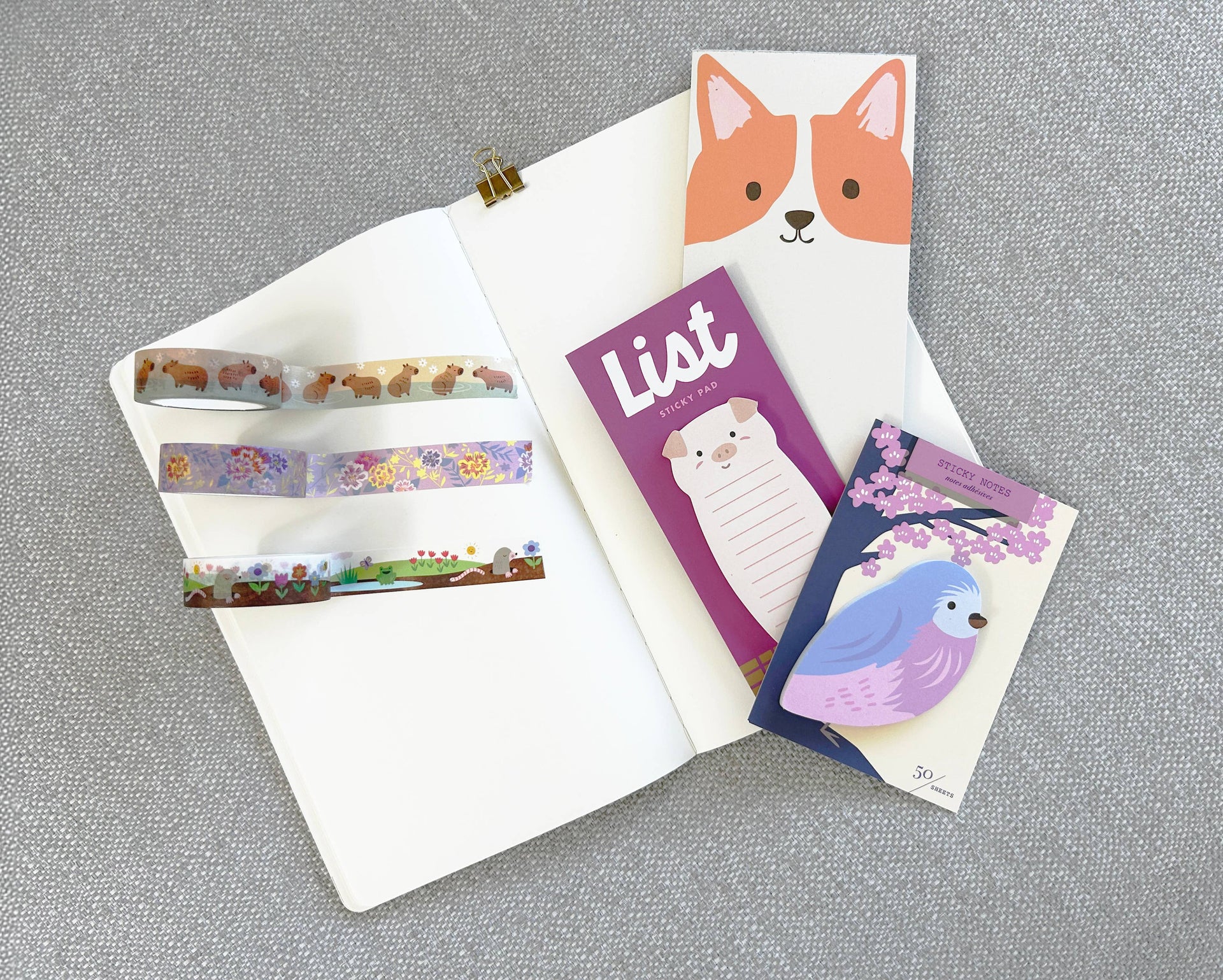 Girl of All Work - Spring Song Die Cut Sticky Notes