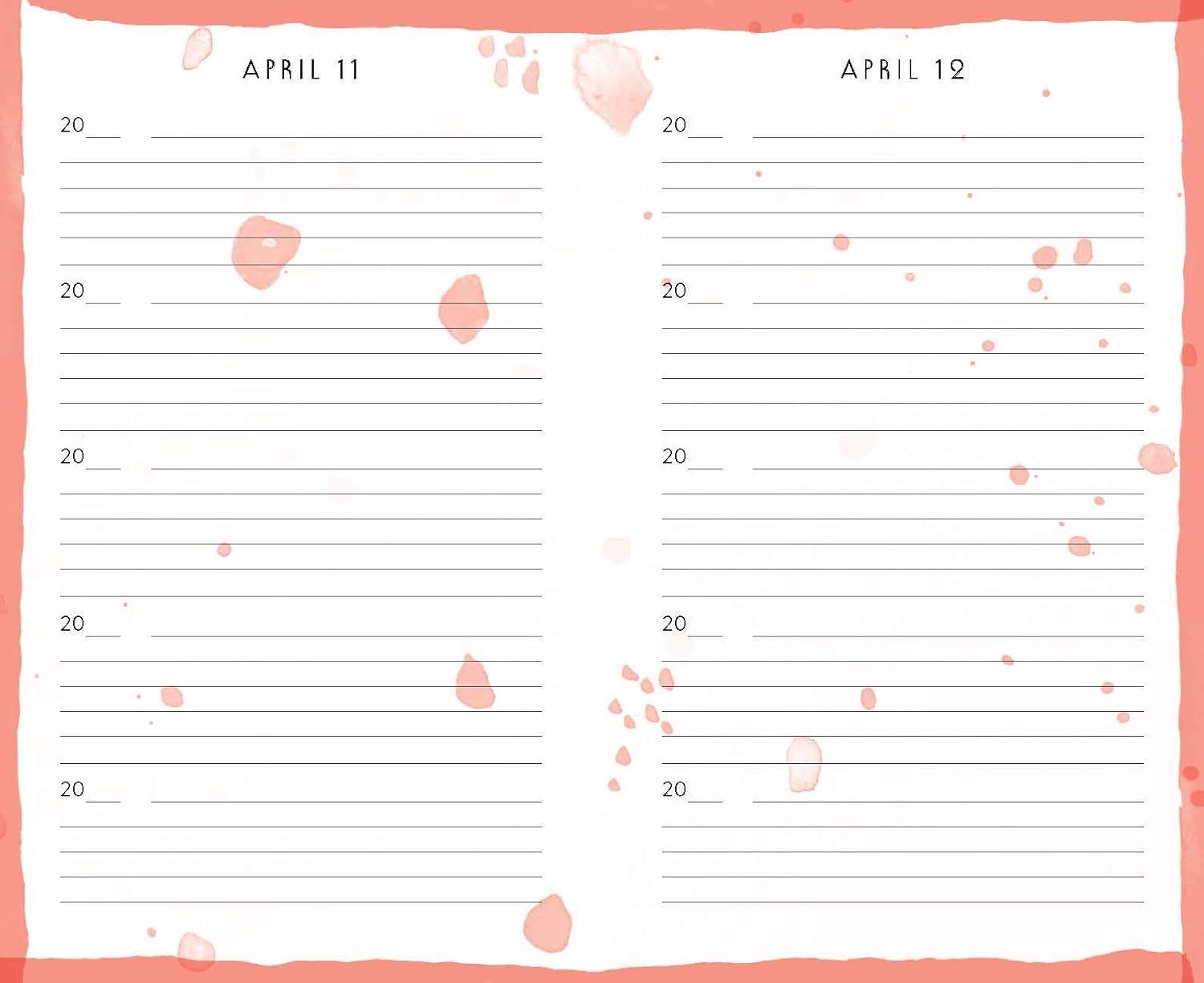 Rainbow One Line a Day A Five-Year Memory Book