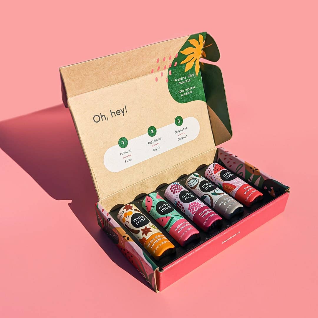 Maemae Natural Products - Lip Balm 5-Pack Gift Set