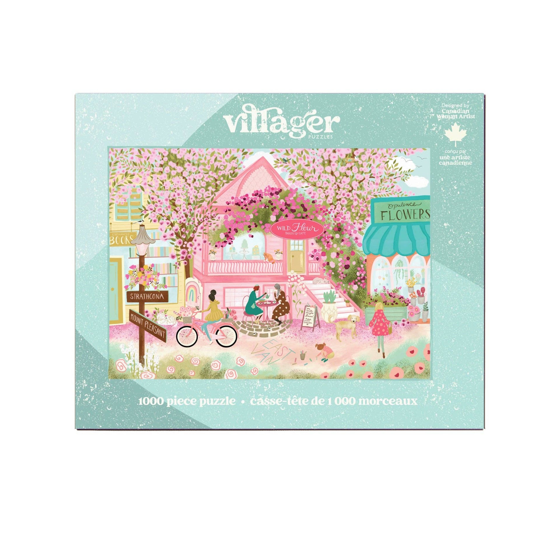 Villager Puzzles - City in Bloom | 1000-Piece Puzzle | Designed in Canada