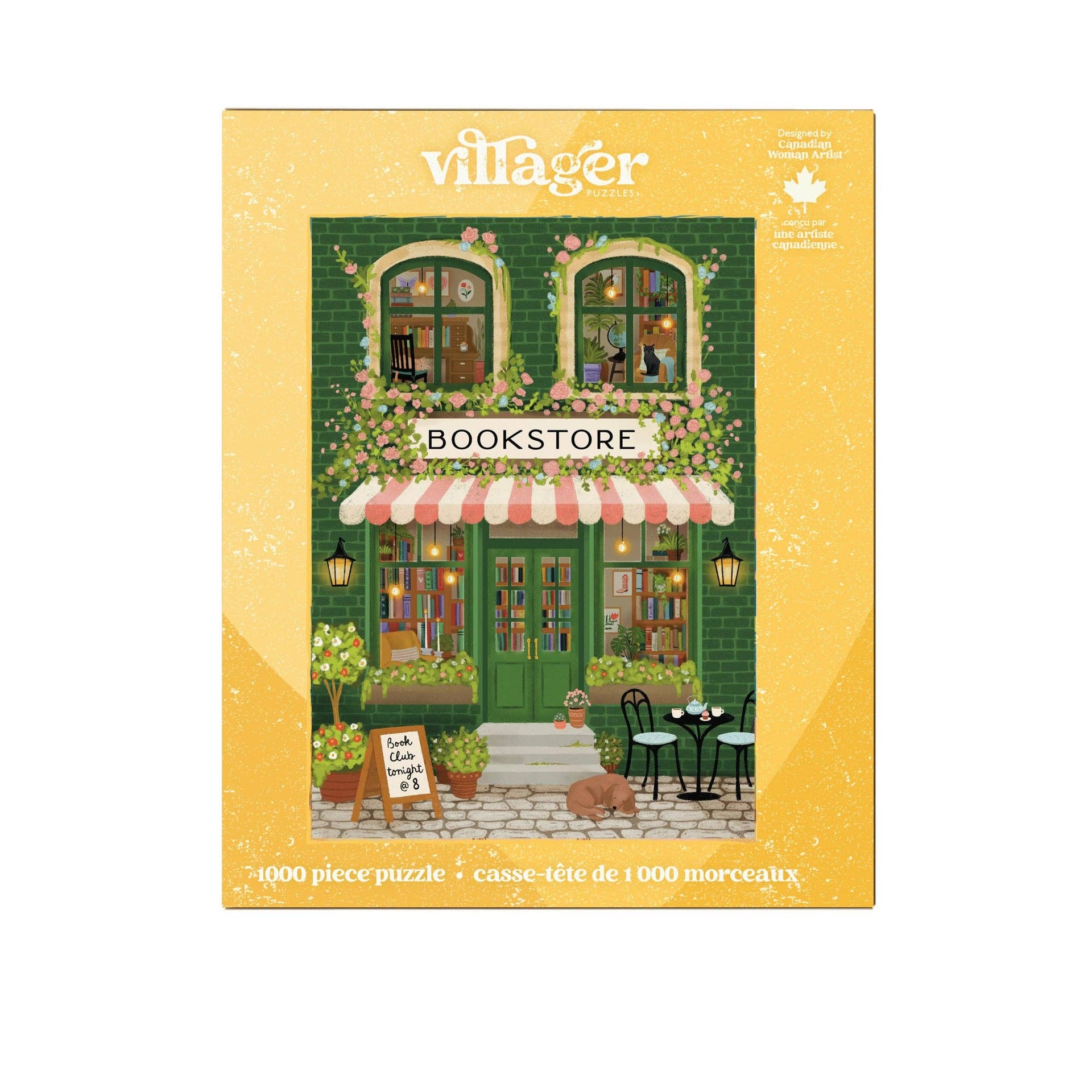 Villager Puzzles - Emerald Bookstore | 1000-Piece Puzzle | Designed in Canada