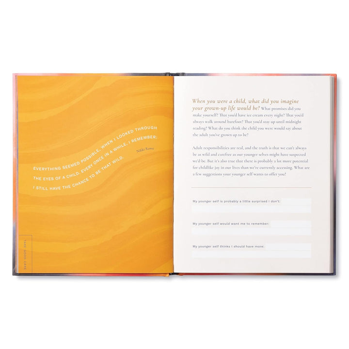 Open book with yellow and white pages