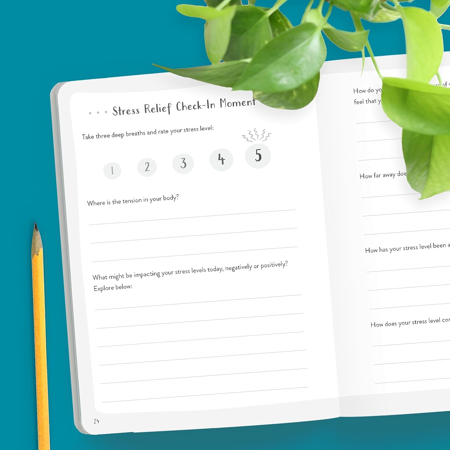 The Stress Relief Guided Journal Your Space to Let Go of Tension and Relax in 5 Minutes a Day