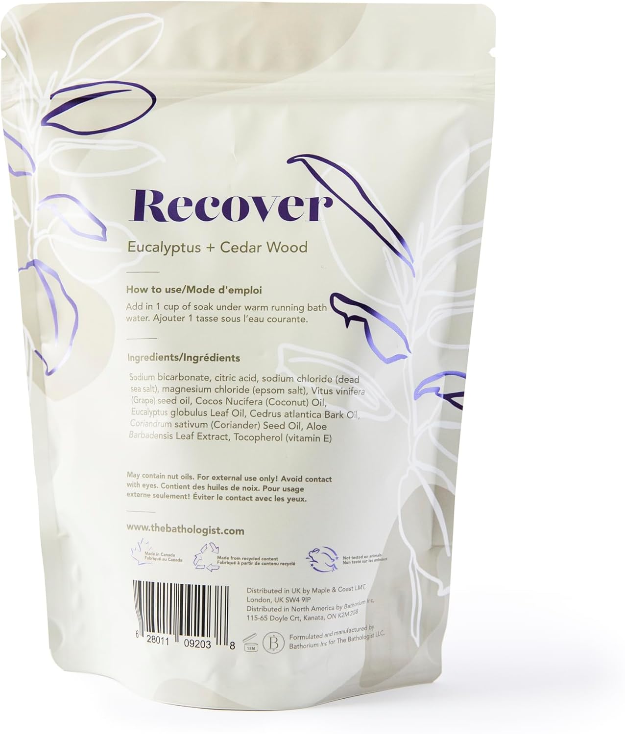 Package of 'Recover' with Eucalyptus and Cedar Wood