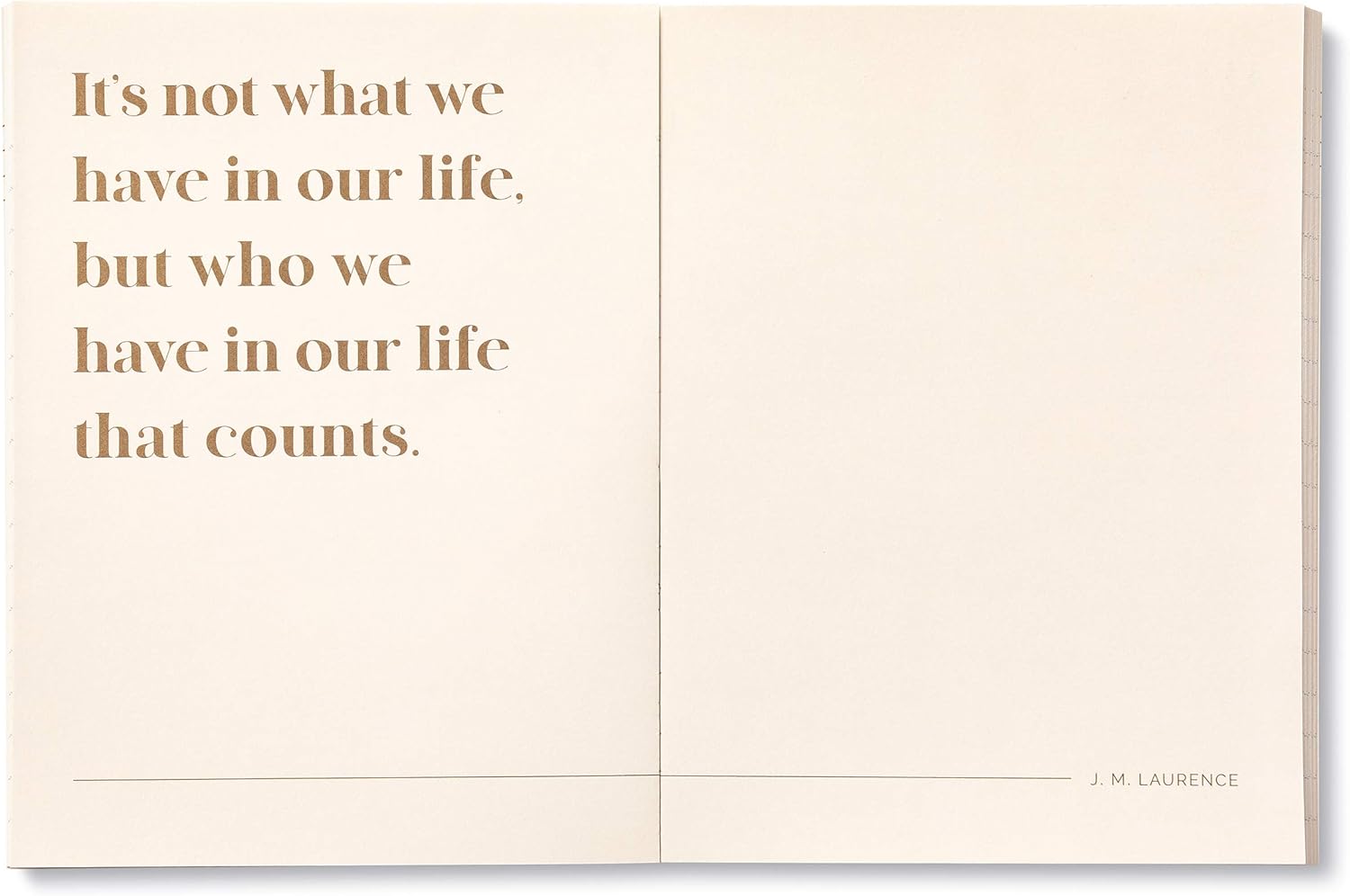 Notebook with a quote