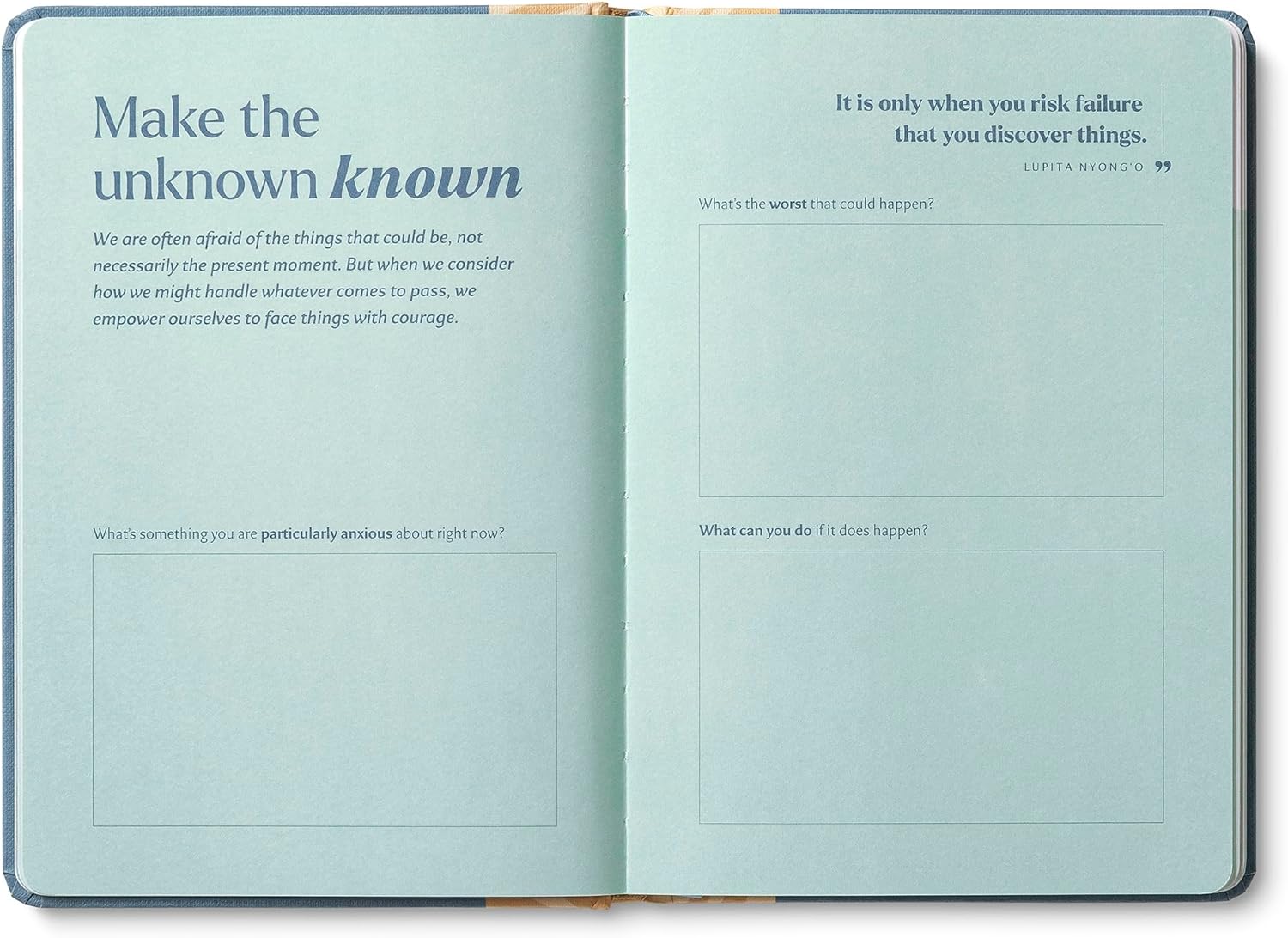 Open book with inspirational text