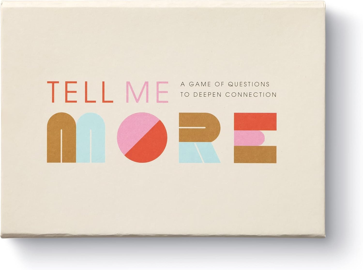 Board game box titled 'Tell Me More'