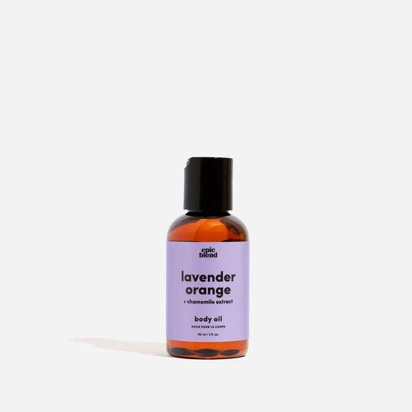Lavender Orange Body Oil Vegan: 4oz