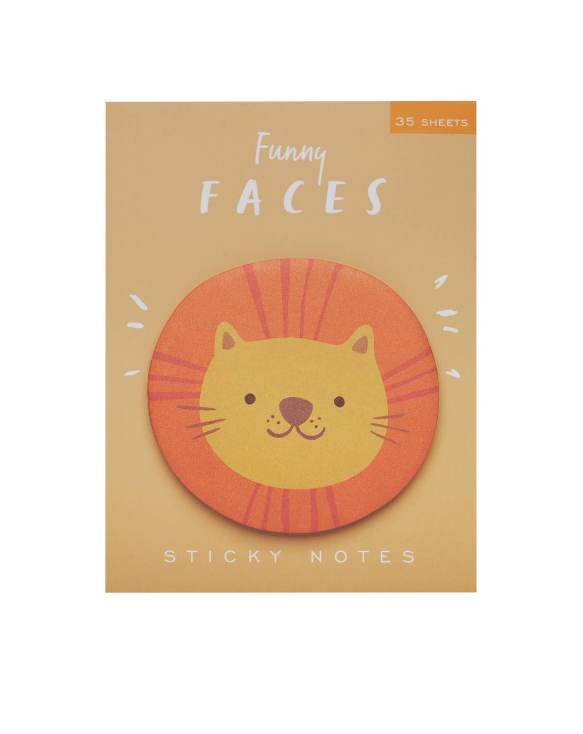 Girl of All Work - Lion Funny Faces Sticky Notes