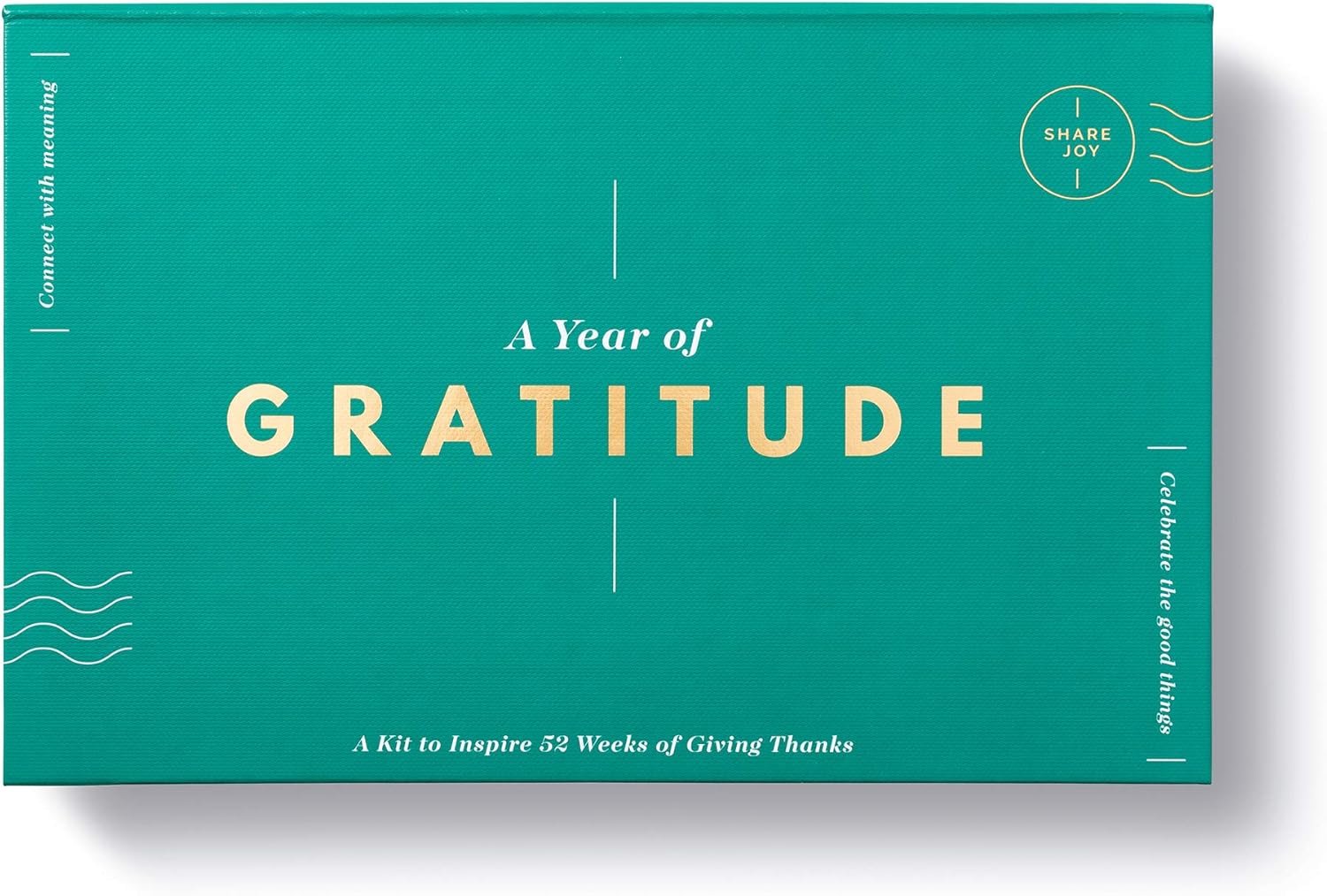 Book titled 'A Year of Gratitude'