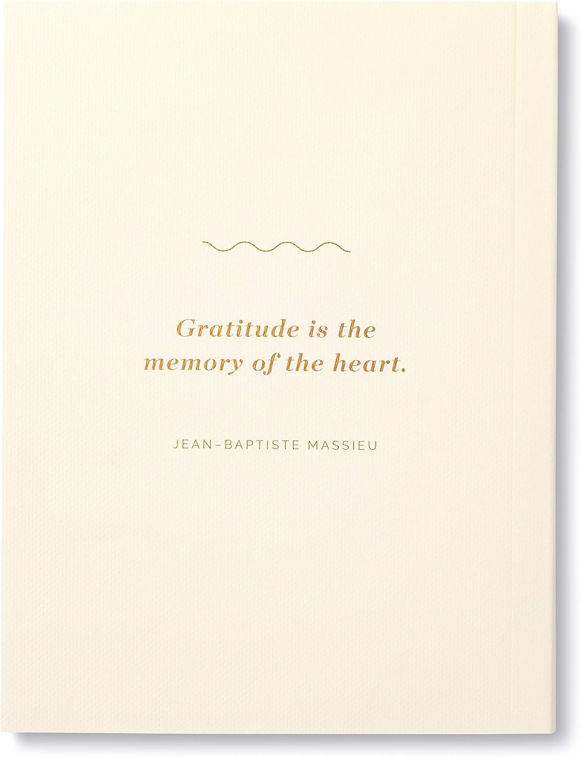 Beige card with gold text quote by Jean-Baptiste Massieu