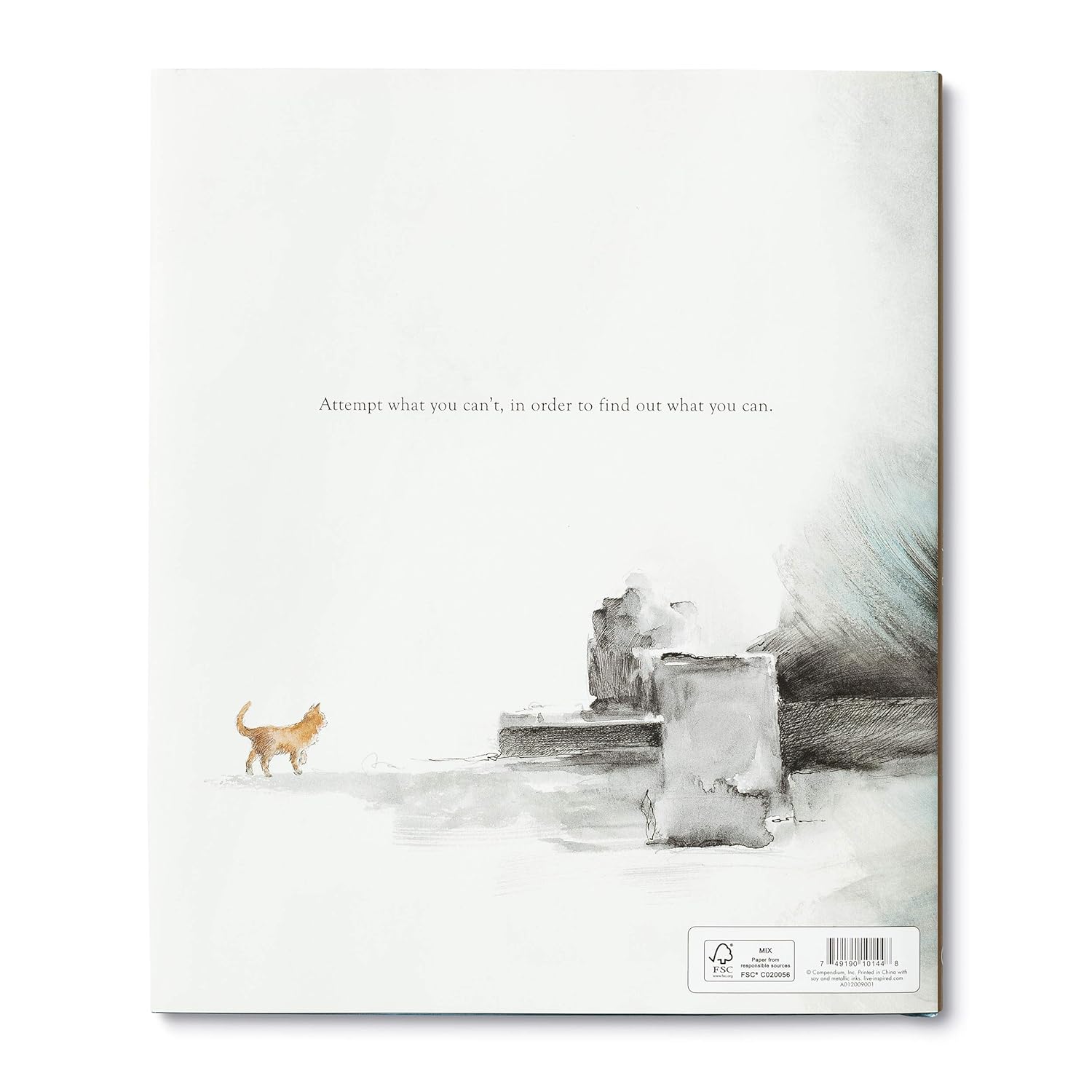 Canvas print with a scenic landscape and motivational quote