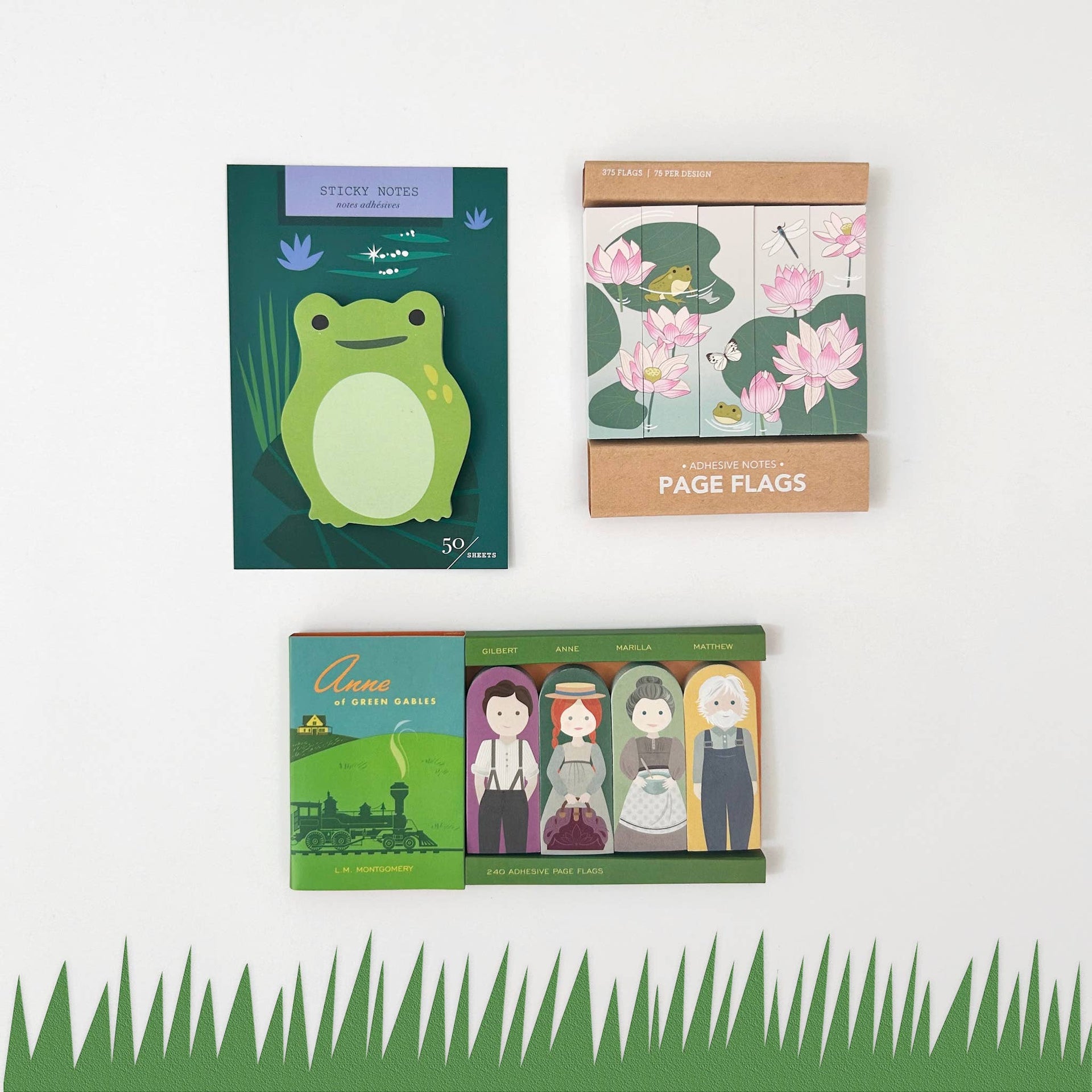 Girl of All Work - Frog Die Cut Sticky Notes