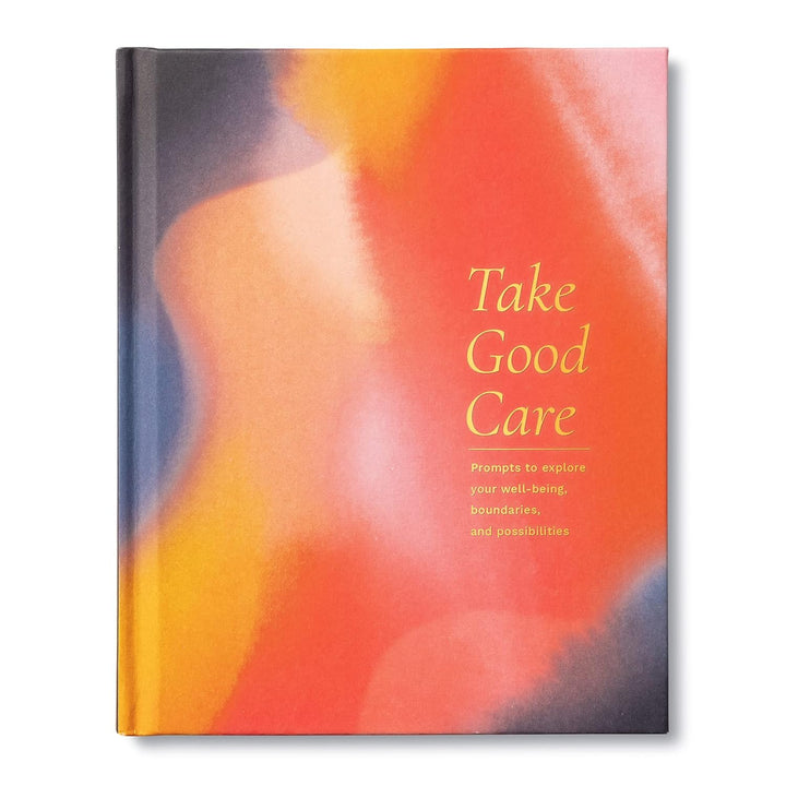 Book cover with abstract design and 'Take Good Care' text