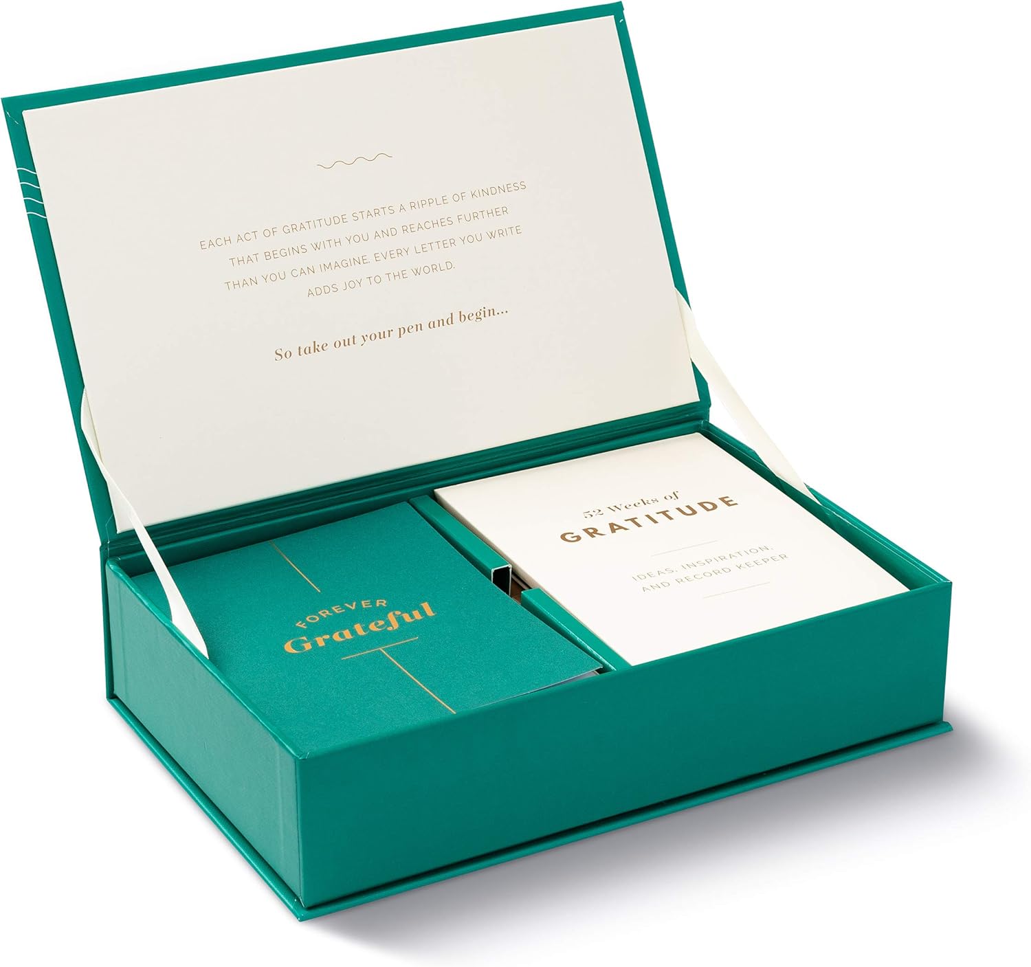 Teal box with 'Forever Grateful' cards