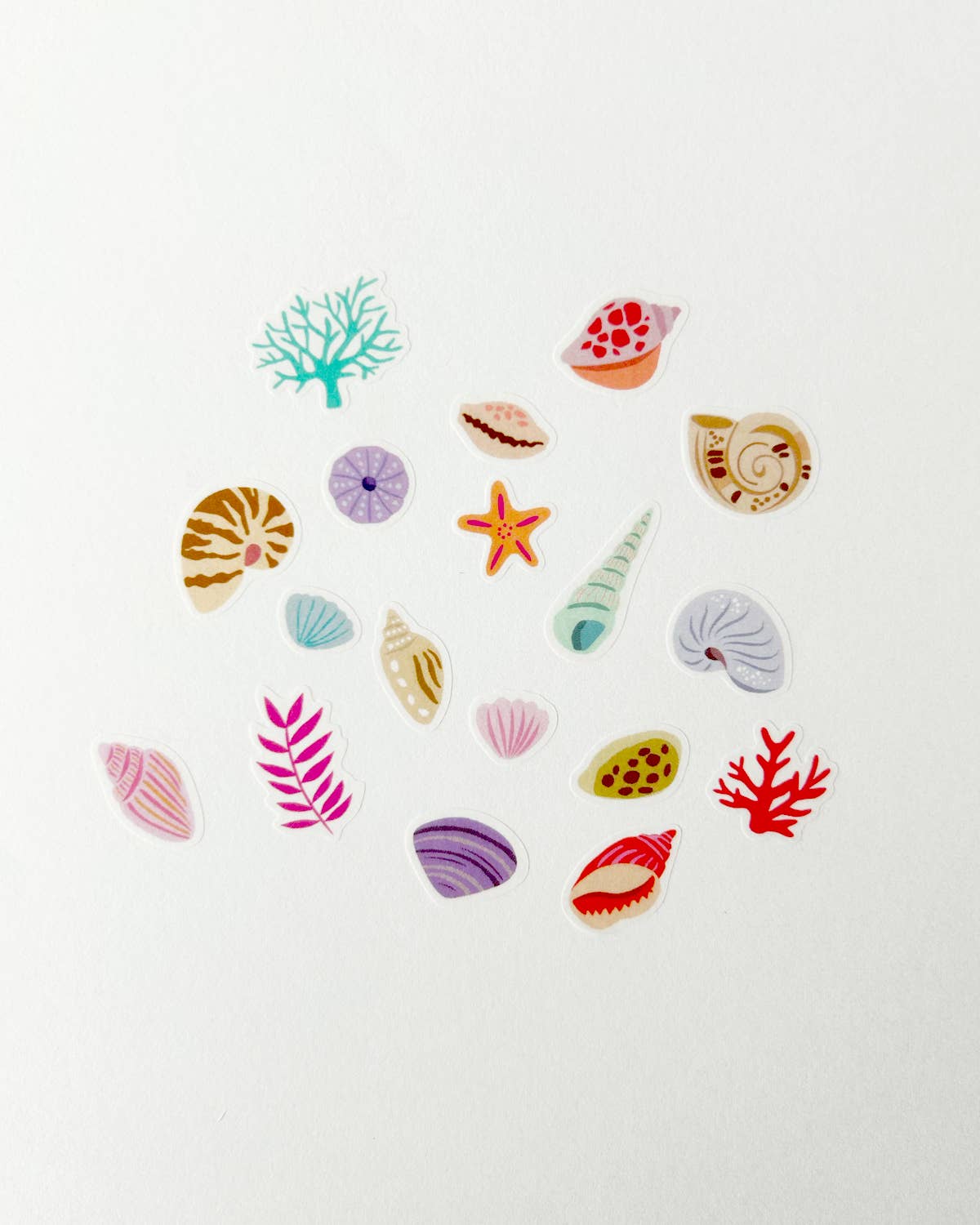 Girl of All Work - Seashells Jumble Washi Stickers