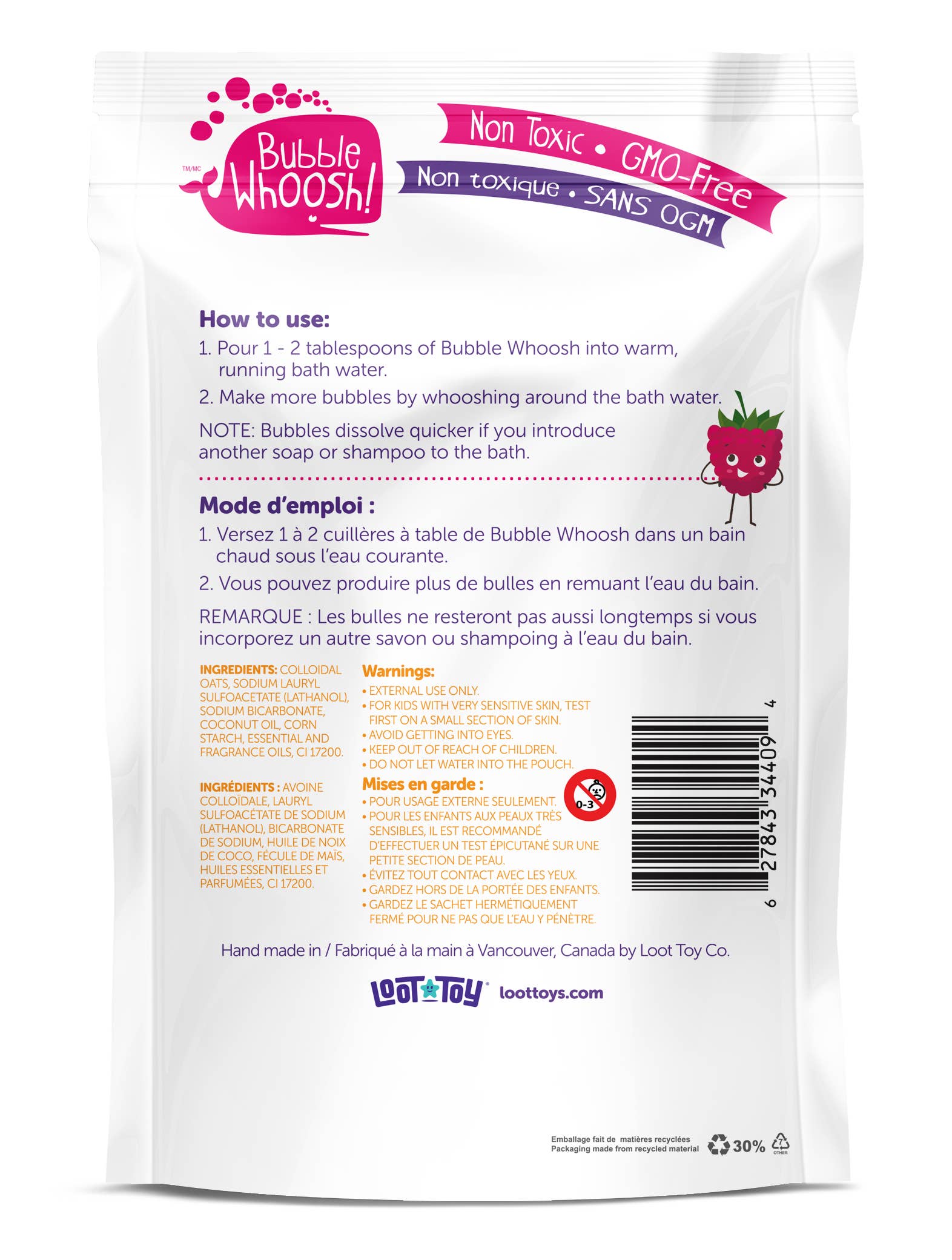Loot Toy Company - Bubble Whoosh Raspberry
