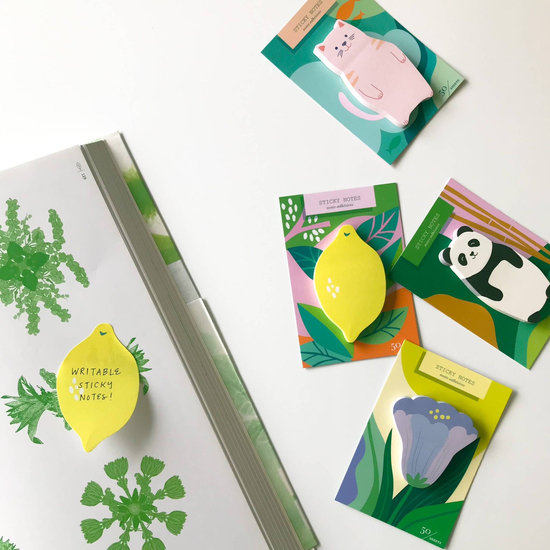 Girl of All Work - First Bloom Die Cut Sticky Notes