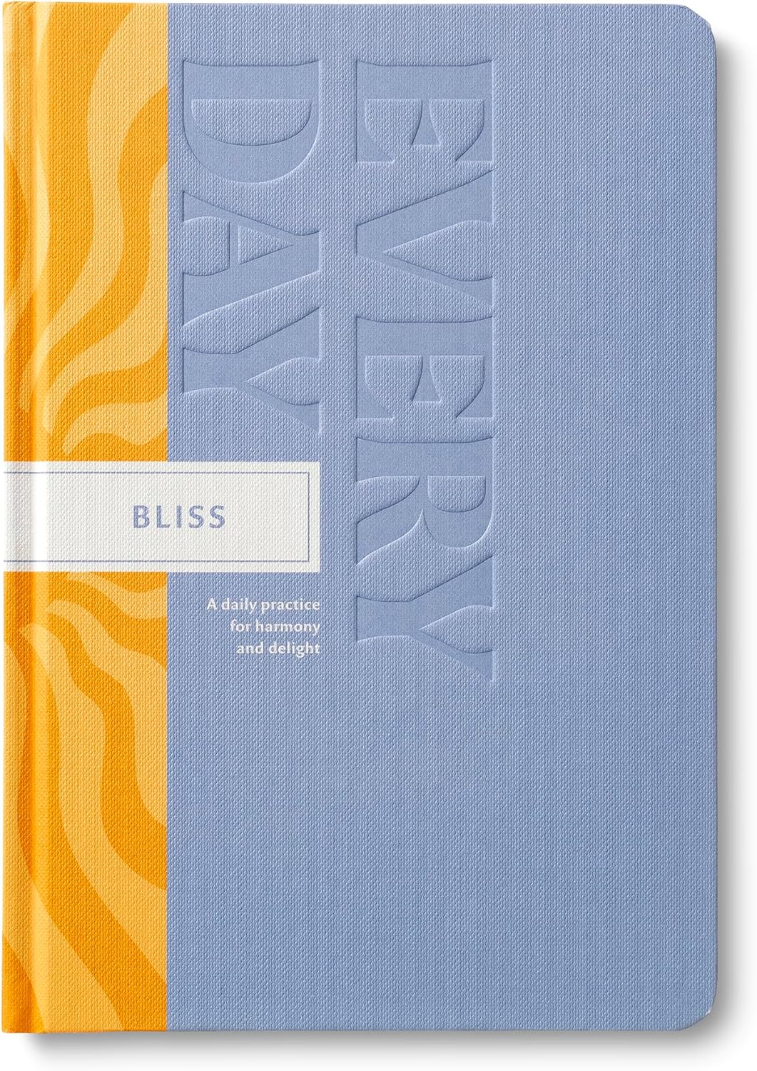 Journal with blue and orange design