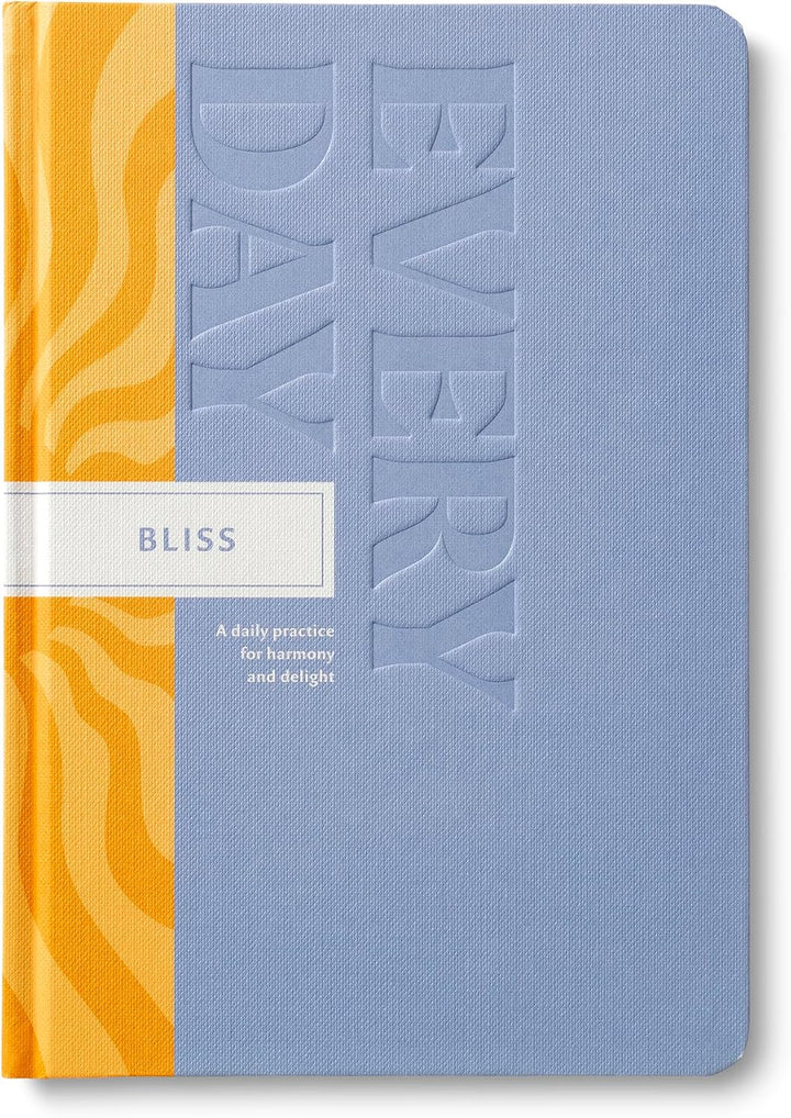 Journal with blue and orange design