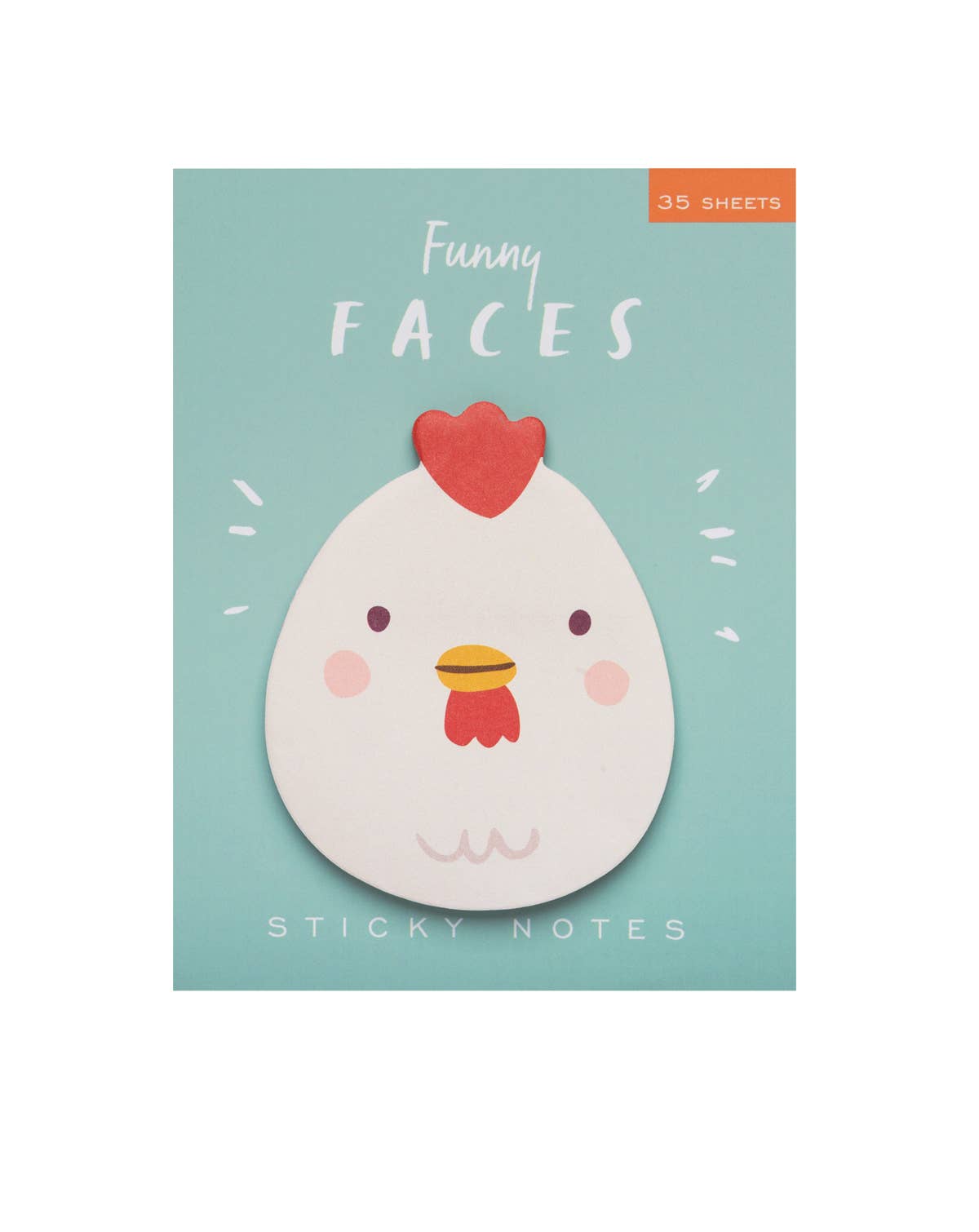 Girl of All Work - Chicken Funny Faces Sticky Notes