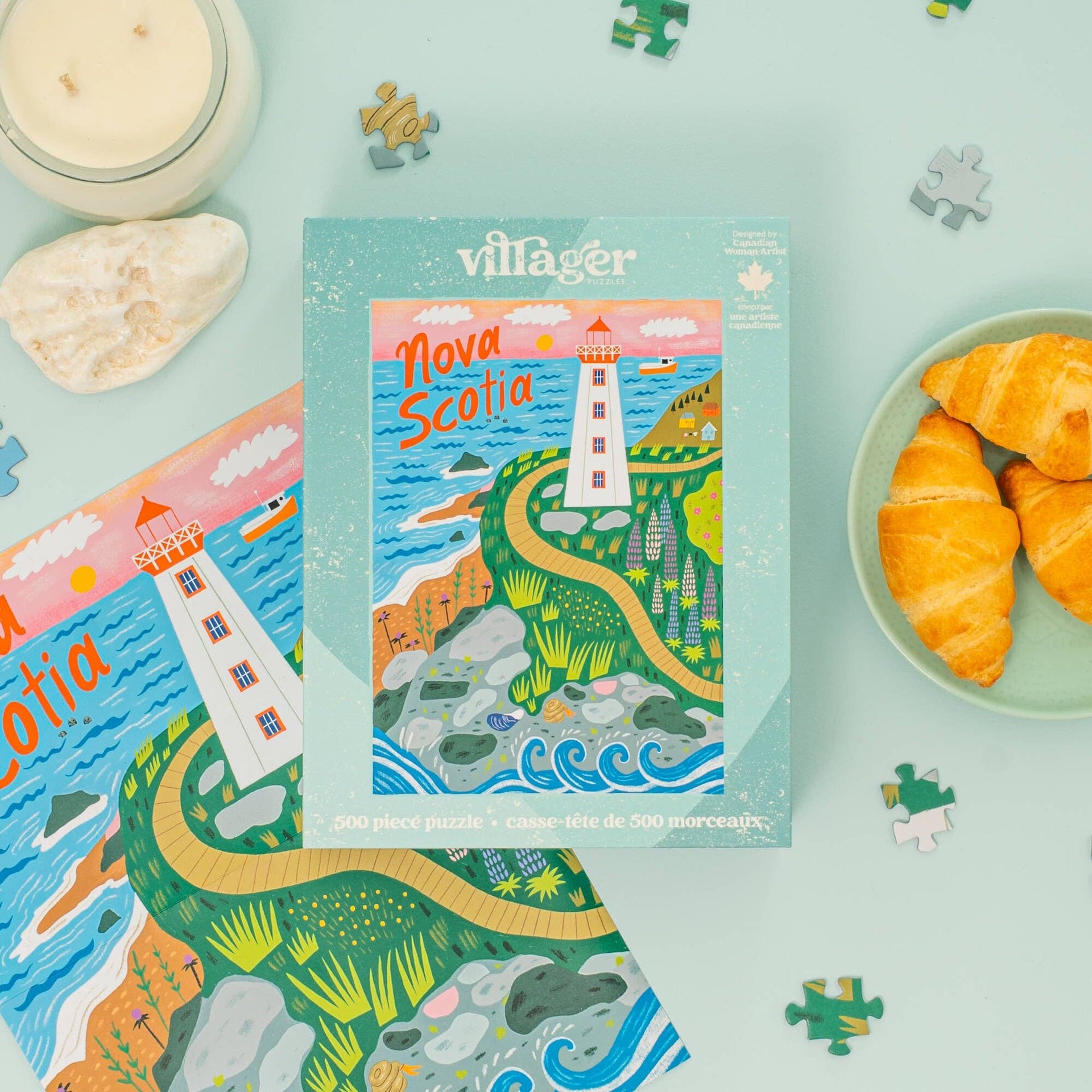 Villager Puzzles - Nova Scotia Shores | 500-Piece Puzzle | Designed in Canada