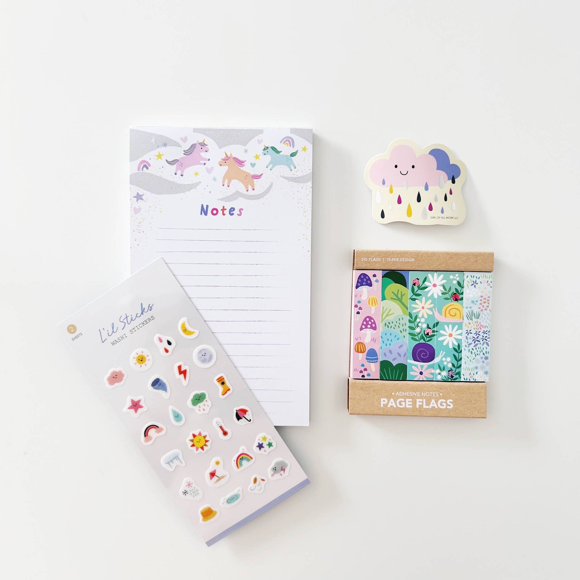 Girl of All Work - Little Garden Page Flags