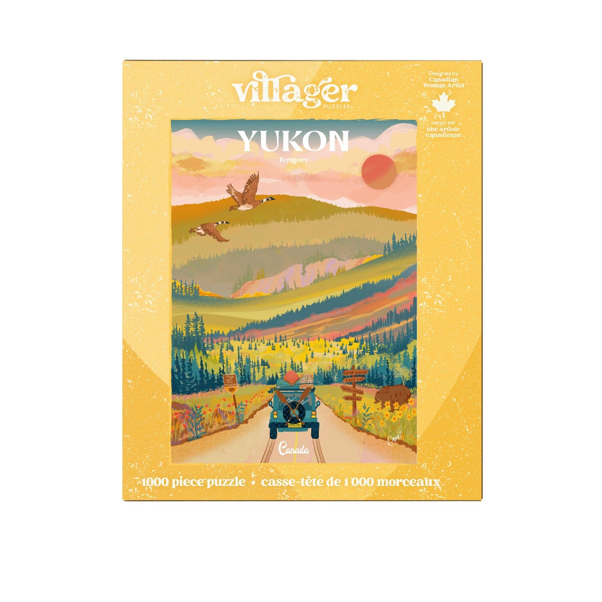 Villager Puzzles - Yukon Road Trip | 1000-Piece Puzzle | Designed in Canada
