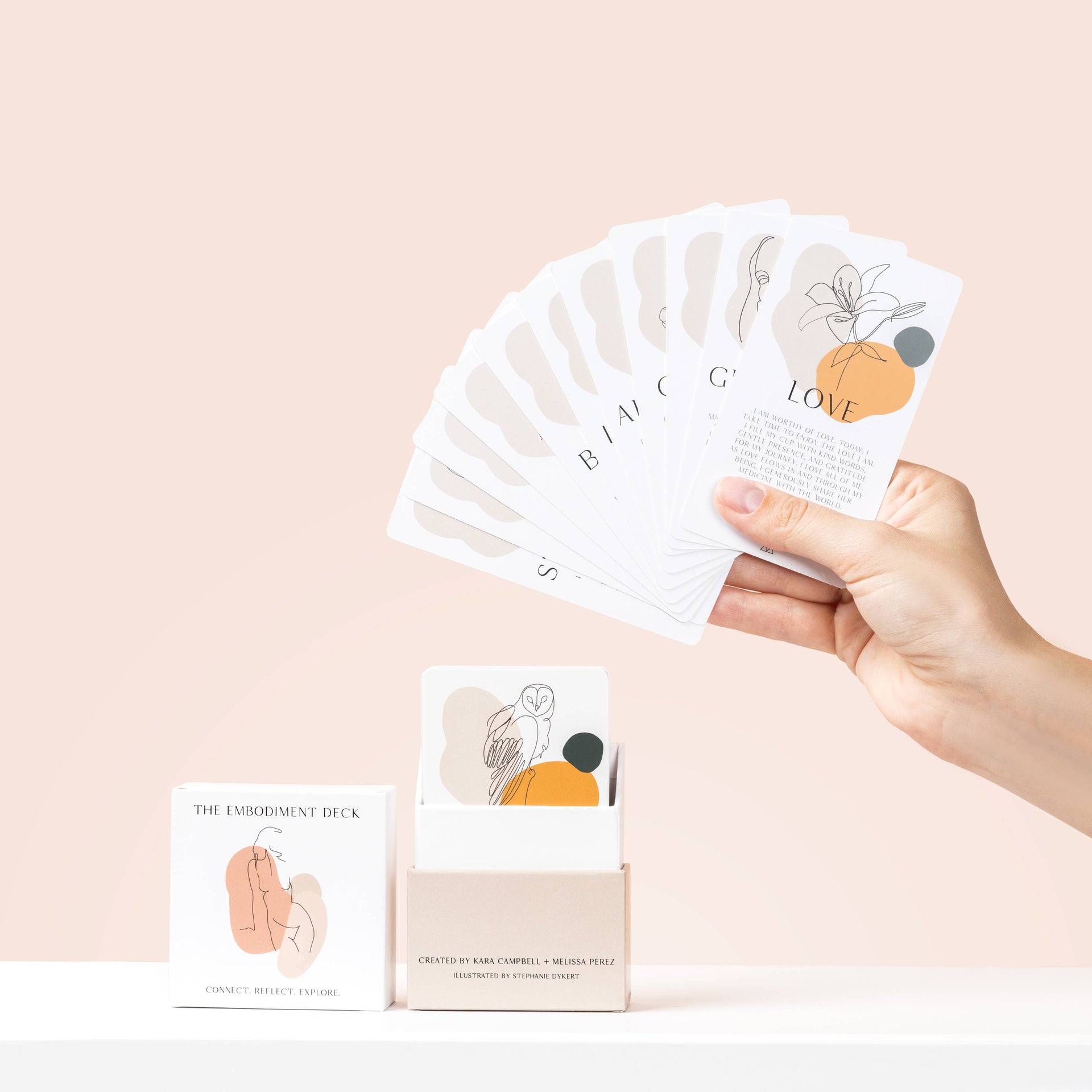 Hand holding a deck of cards