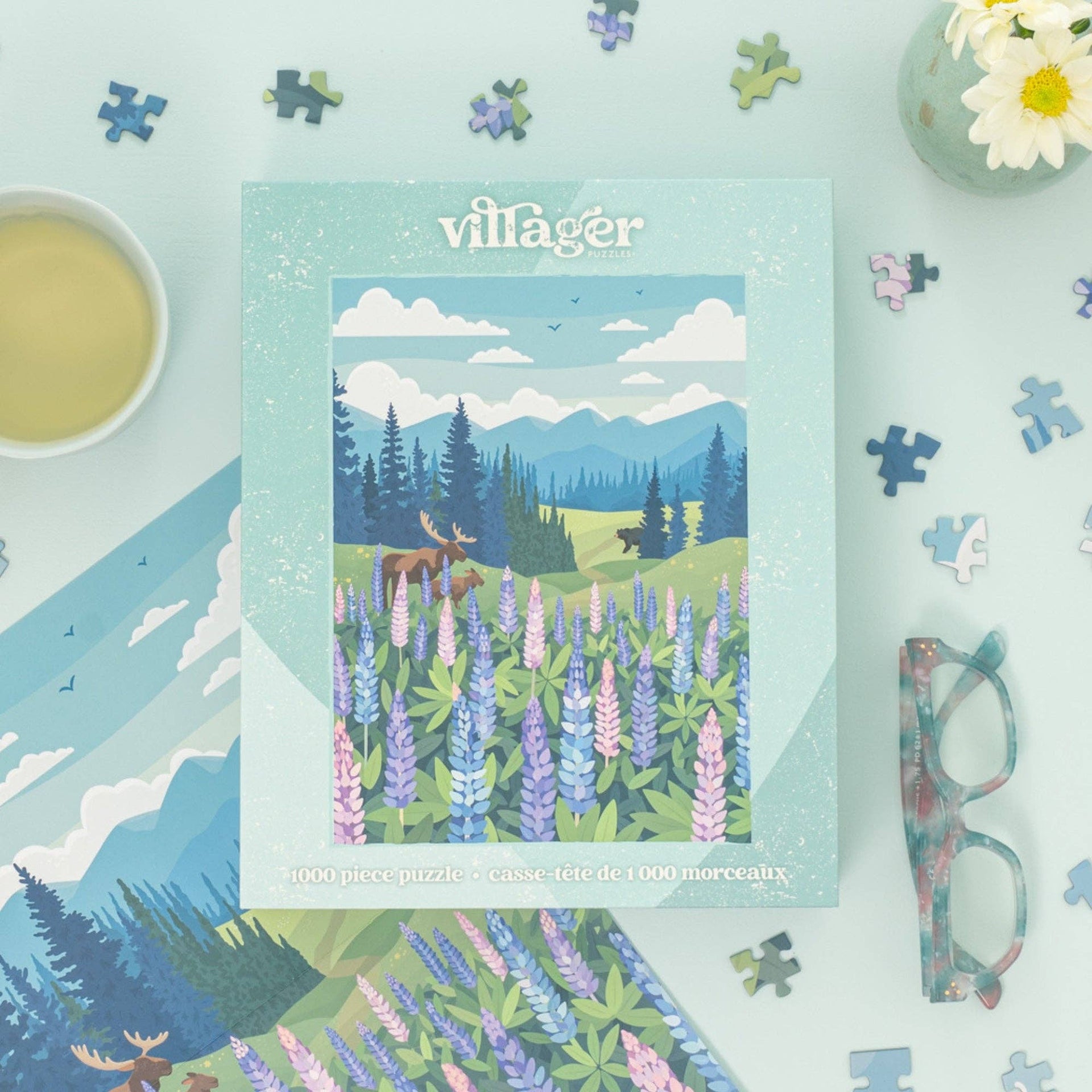 Villager Puzzles - Lupines Meadow | 1000-Piece Puzzle | Designed in Canada